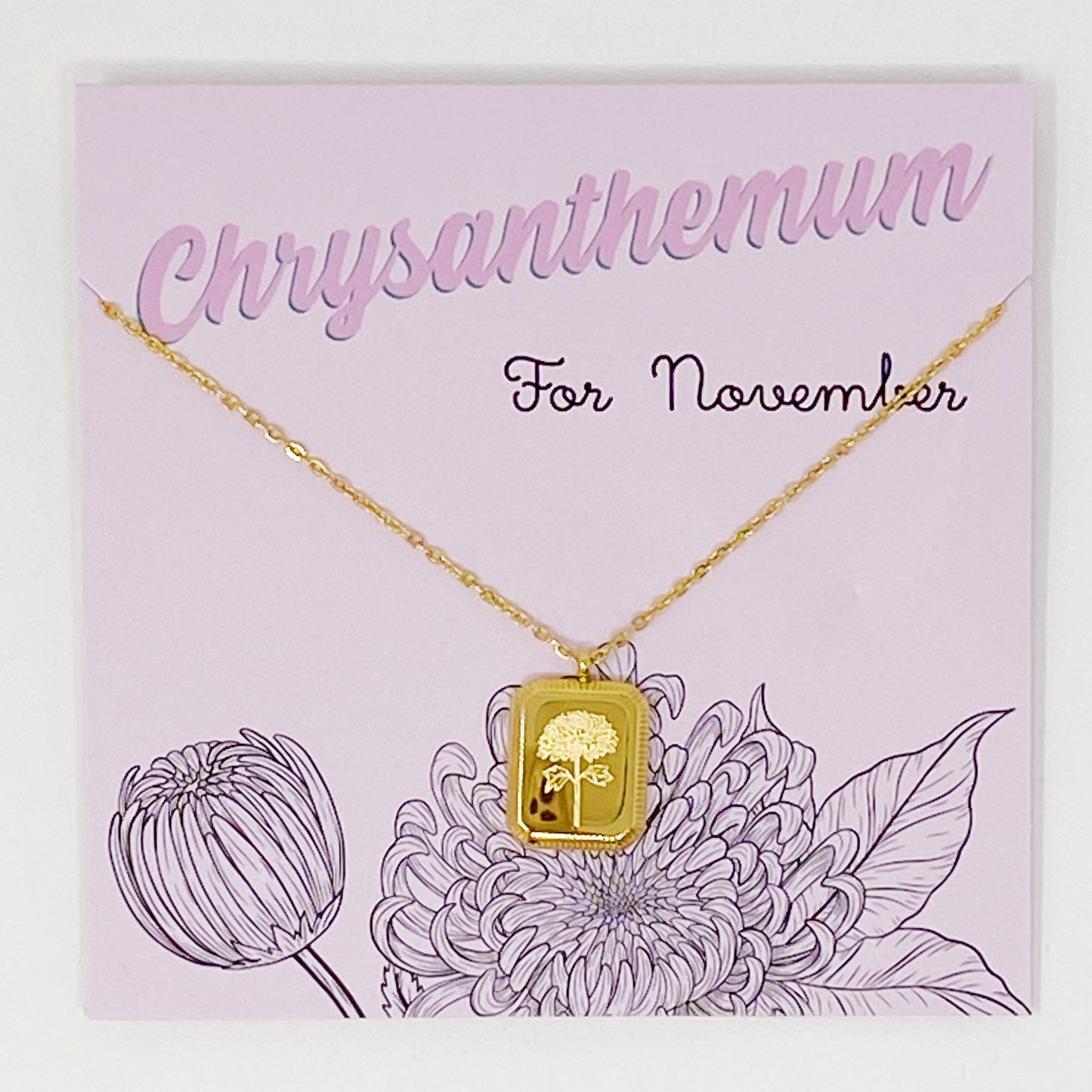 Blooming Birth Month Necklace - Aaria Tees