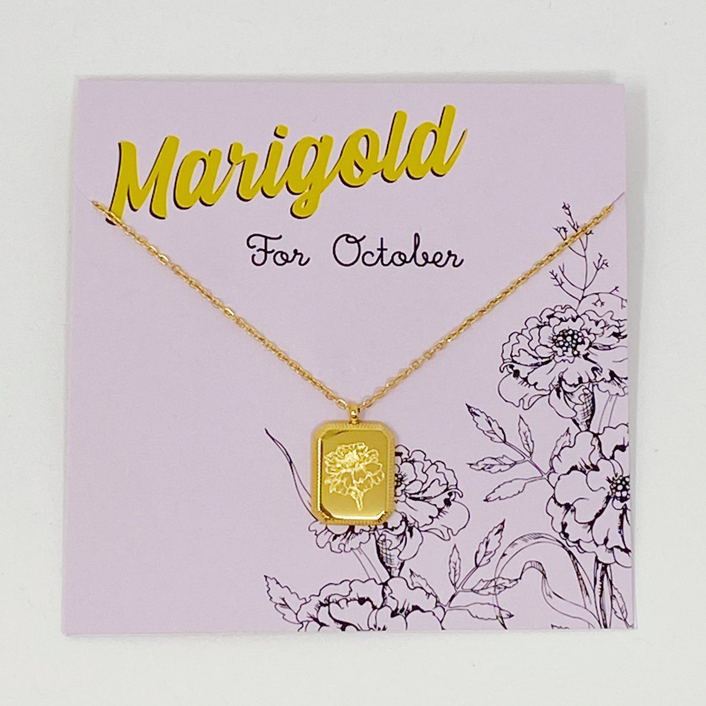 Blooming Birth Month Necklace - Aaria Tees