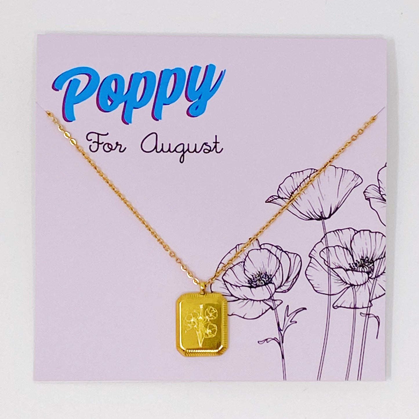 Blooming Birth Month Necklace - Aaria Tees