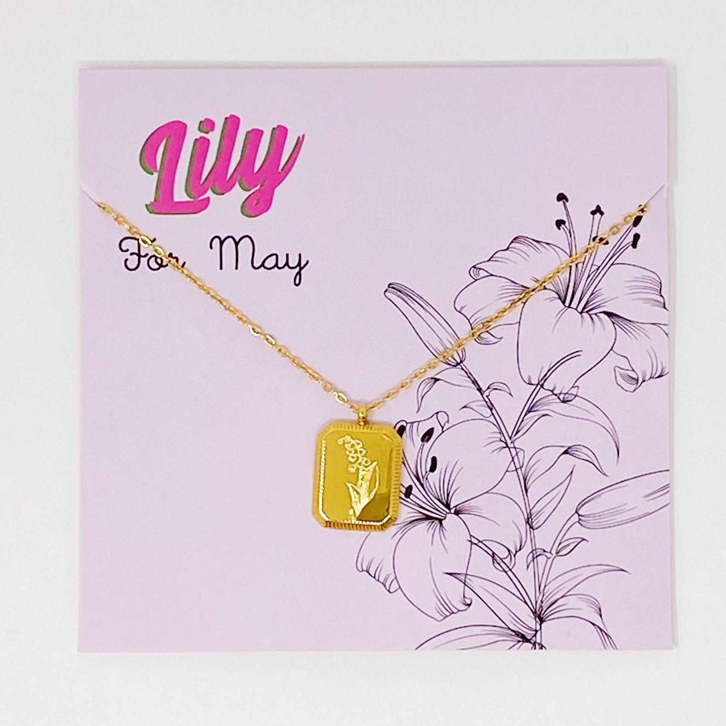 Blooming Birth Month Necklace - Aaria Tees