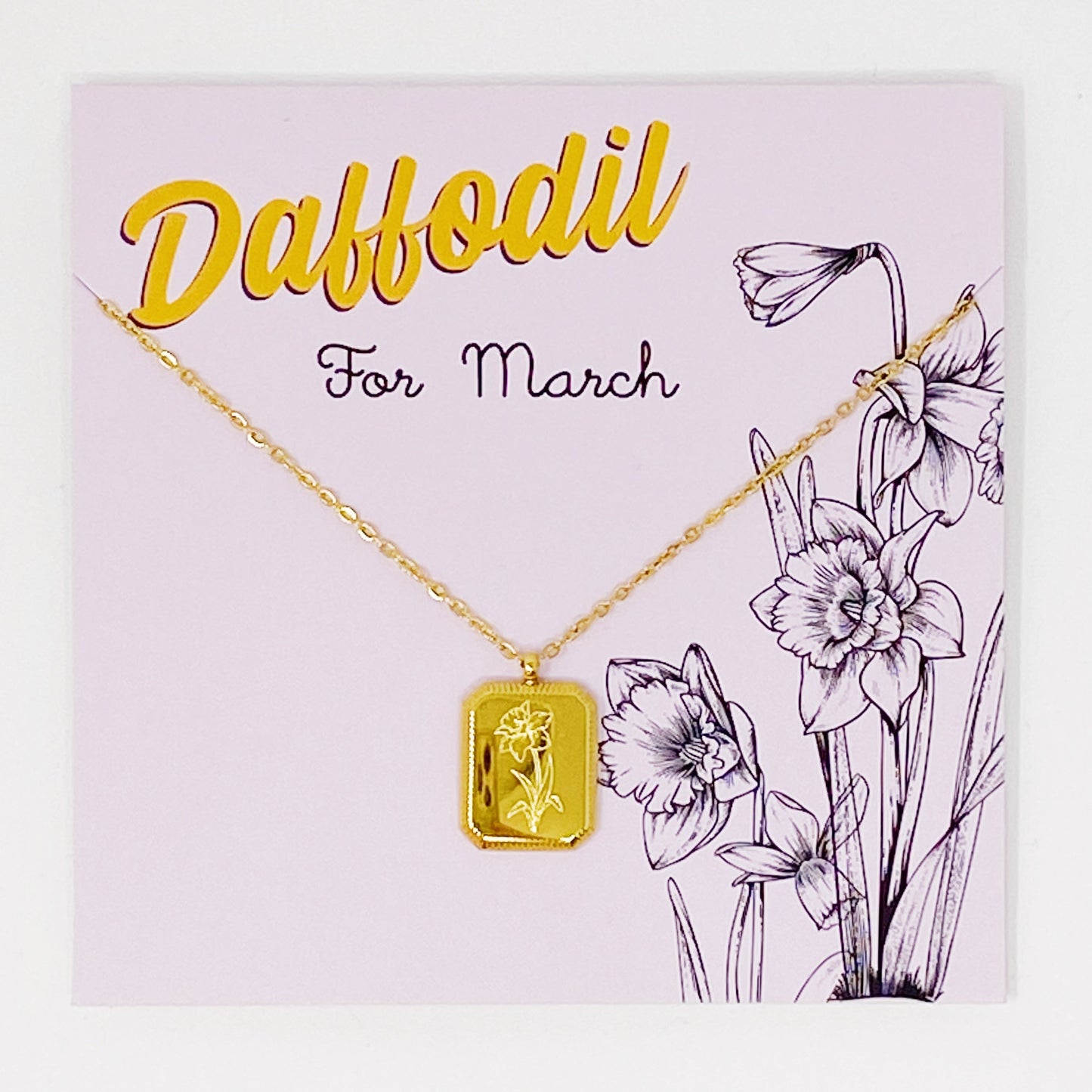 Blooming Birth Month Necklace - Aaria Tees