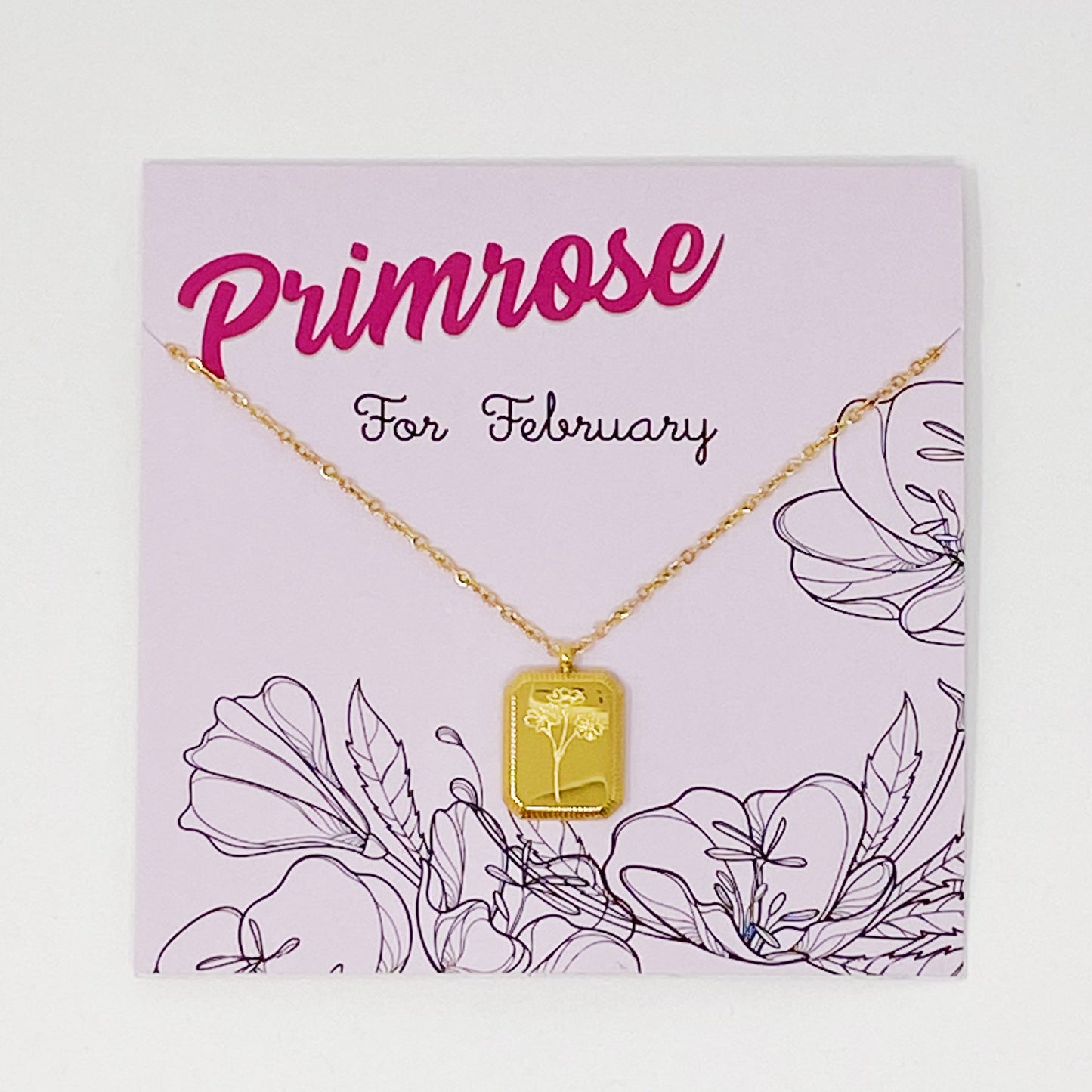 Blooming Birth Month Necklace - Aaria Tees