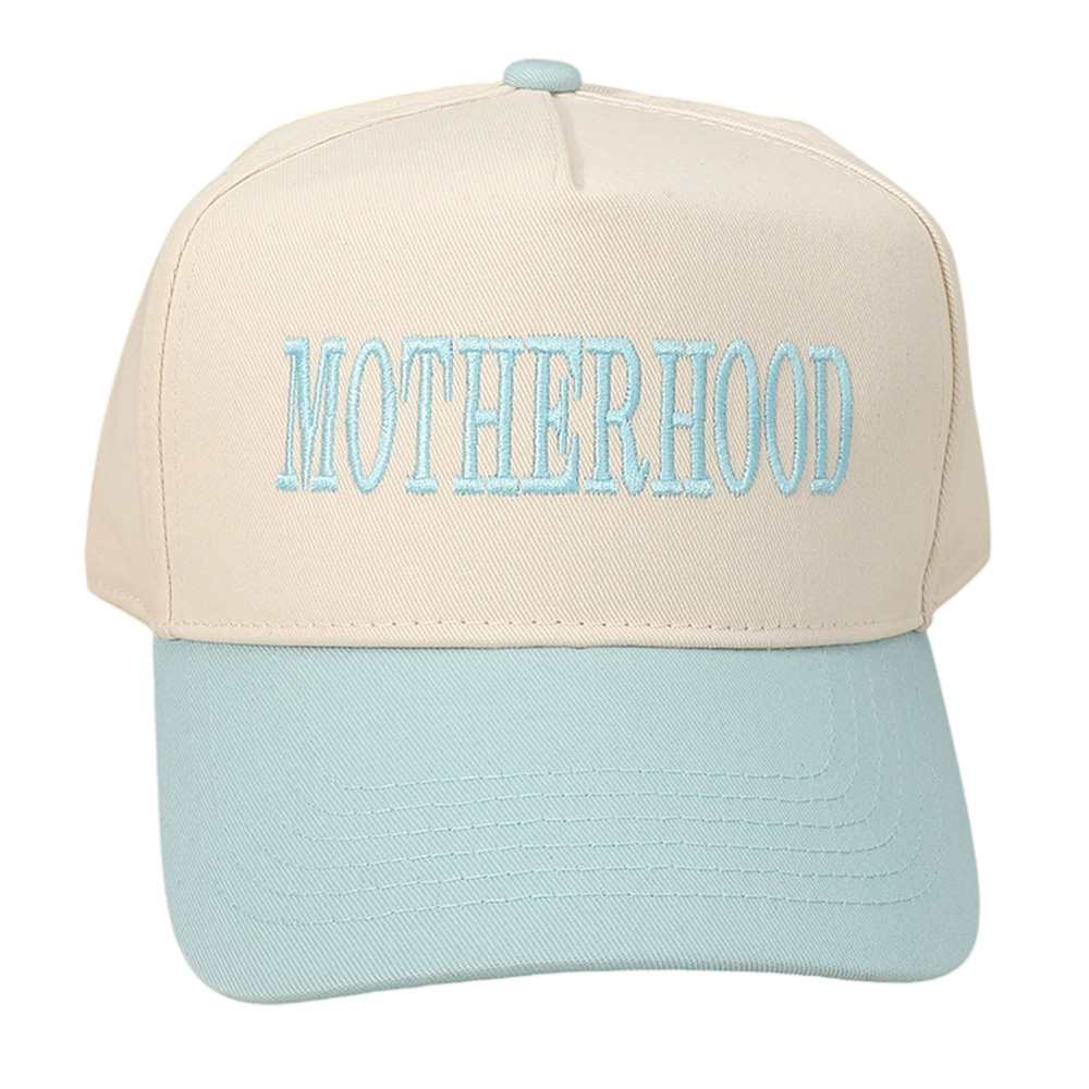 MOTHERHOOD Message Embroidered Baseball Cap