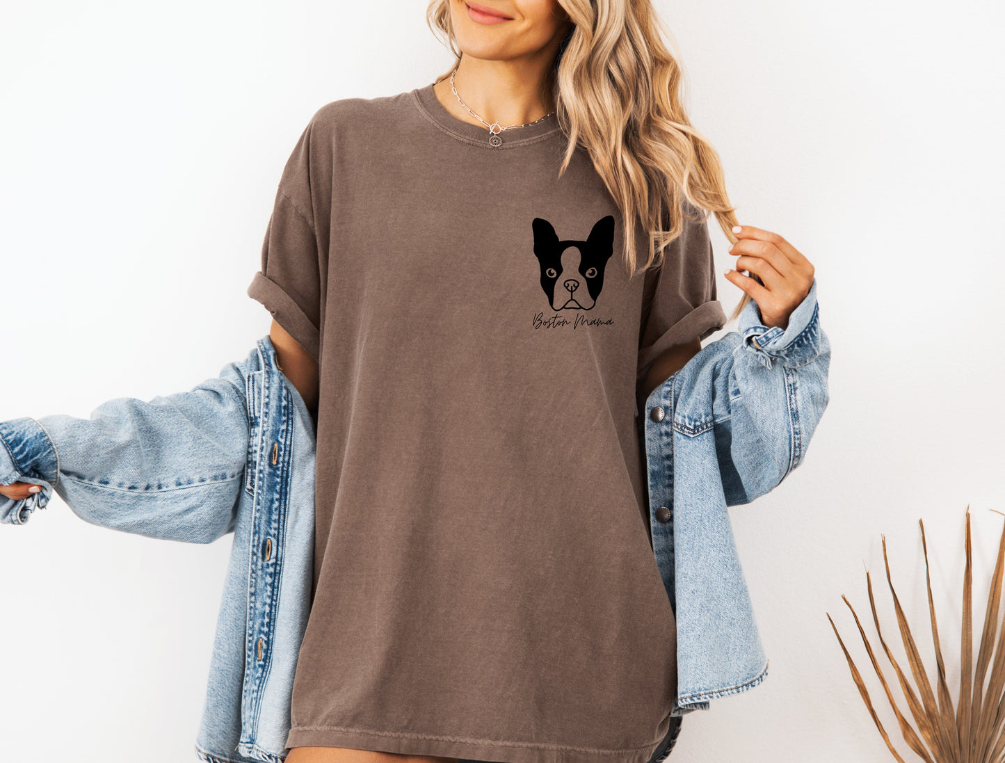 Boston Terrier Dog Mom Comfort Colors T Shirt