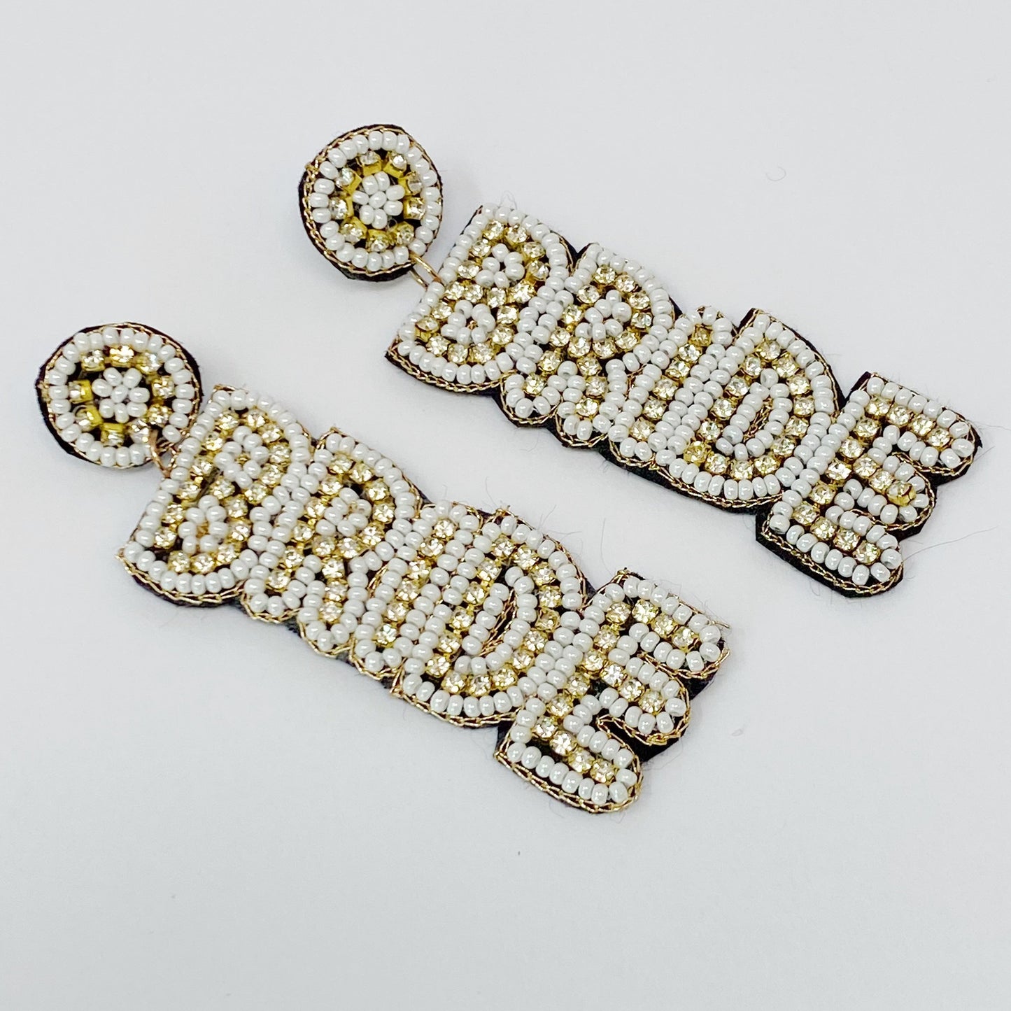 Bride Beaded Dangle Earrings - Aaria Tees