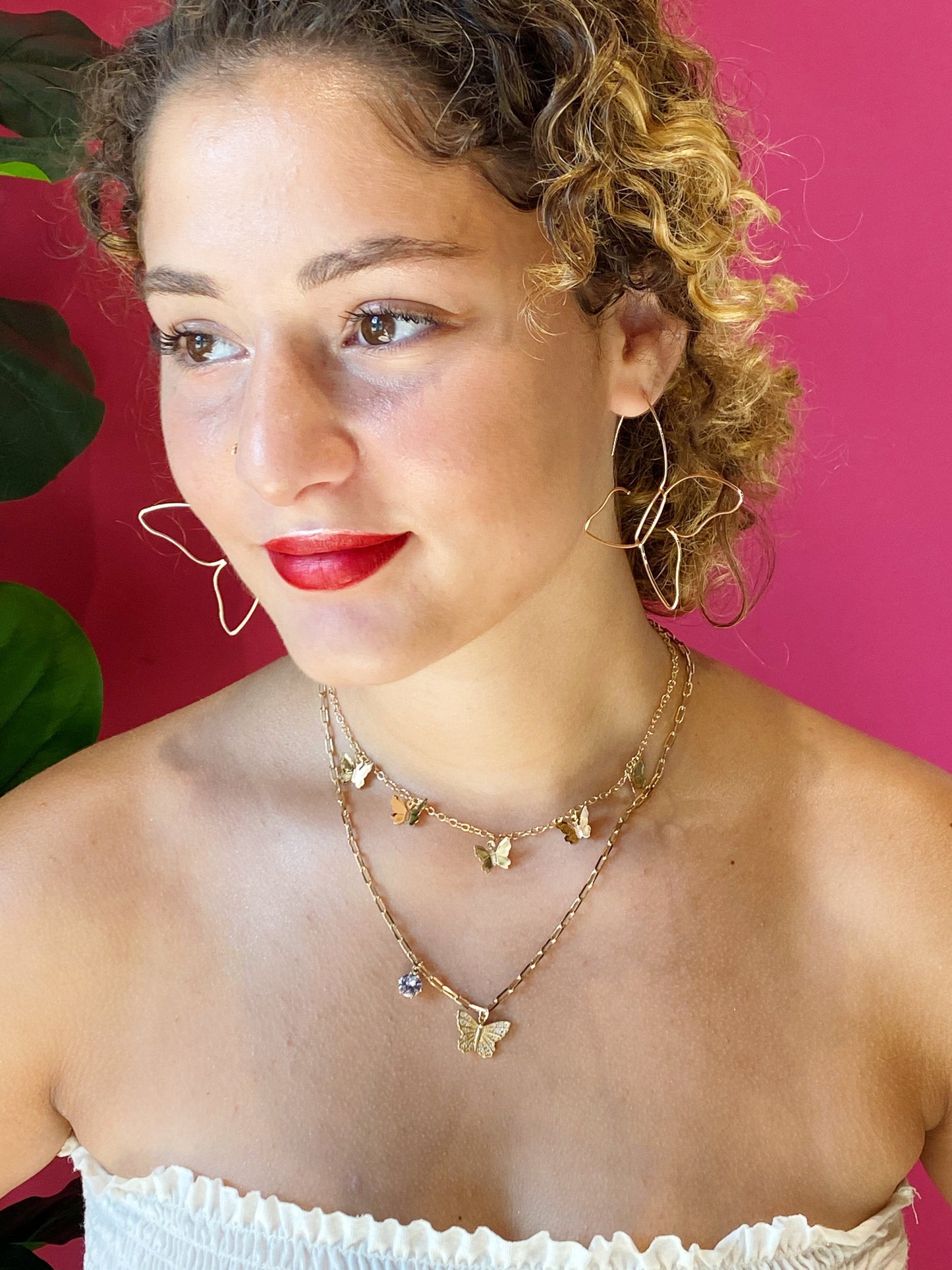 Butterfly Colony Necklace - Aaria Tees