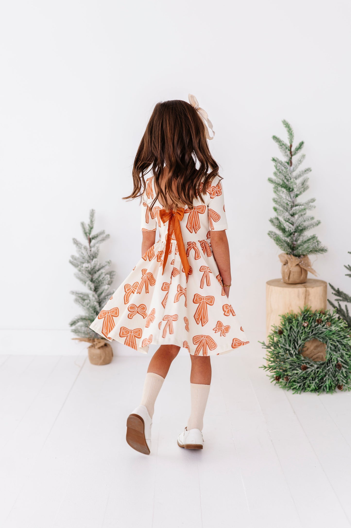 Gingerbread Bow | Scoop Back Dress