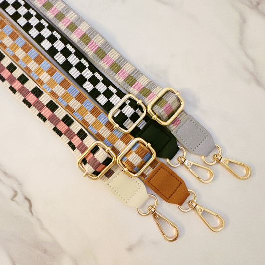 Checkered Crossbody Phone Lanyard - Aaria Tees