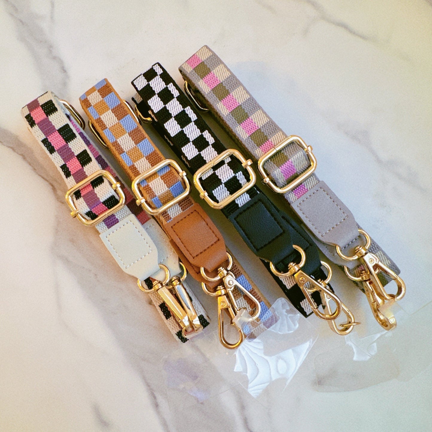 Checkered Crossbody Phone Lanyard - Aaria Tees