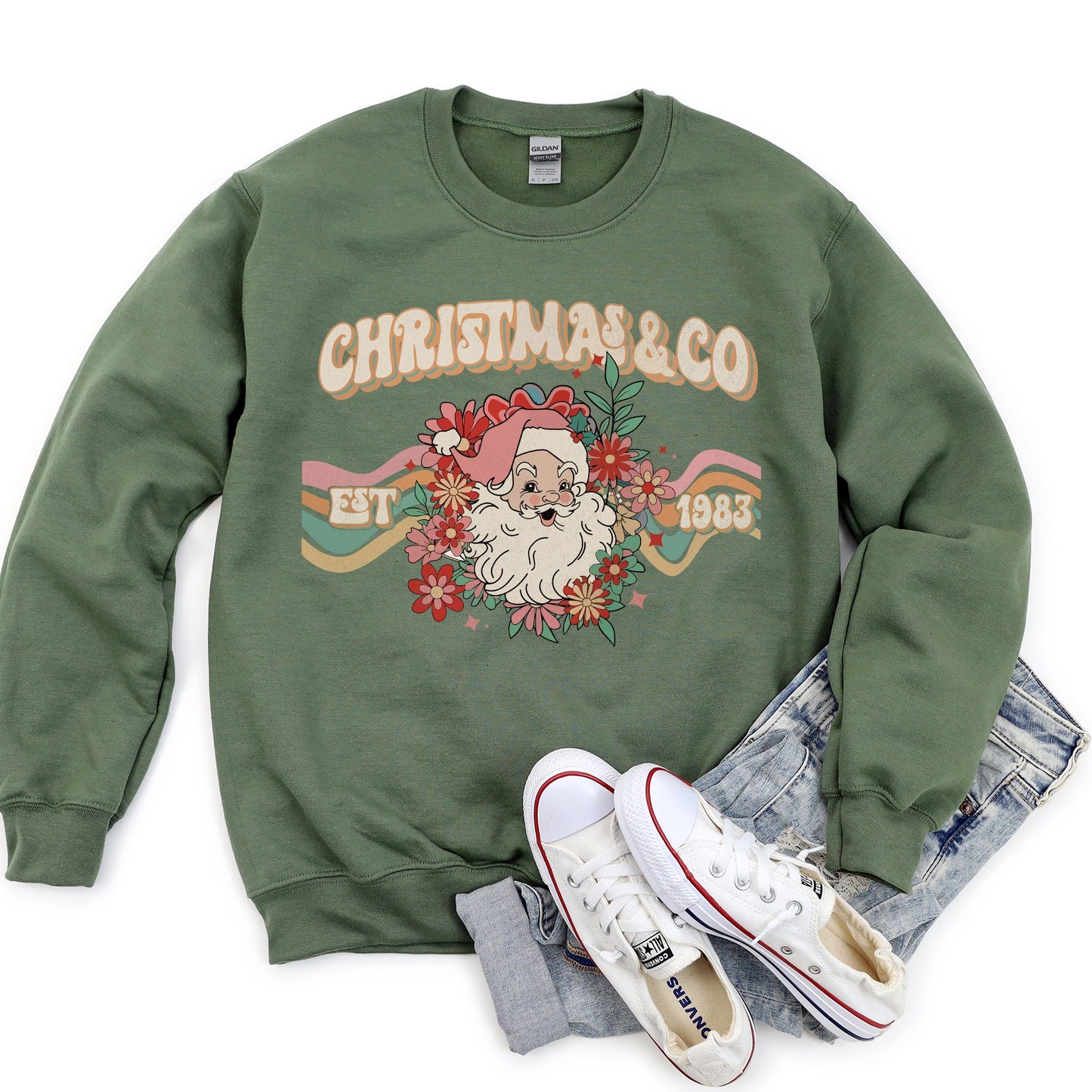 Christmas And Co, Santa Retro Sweatshirt