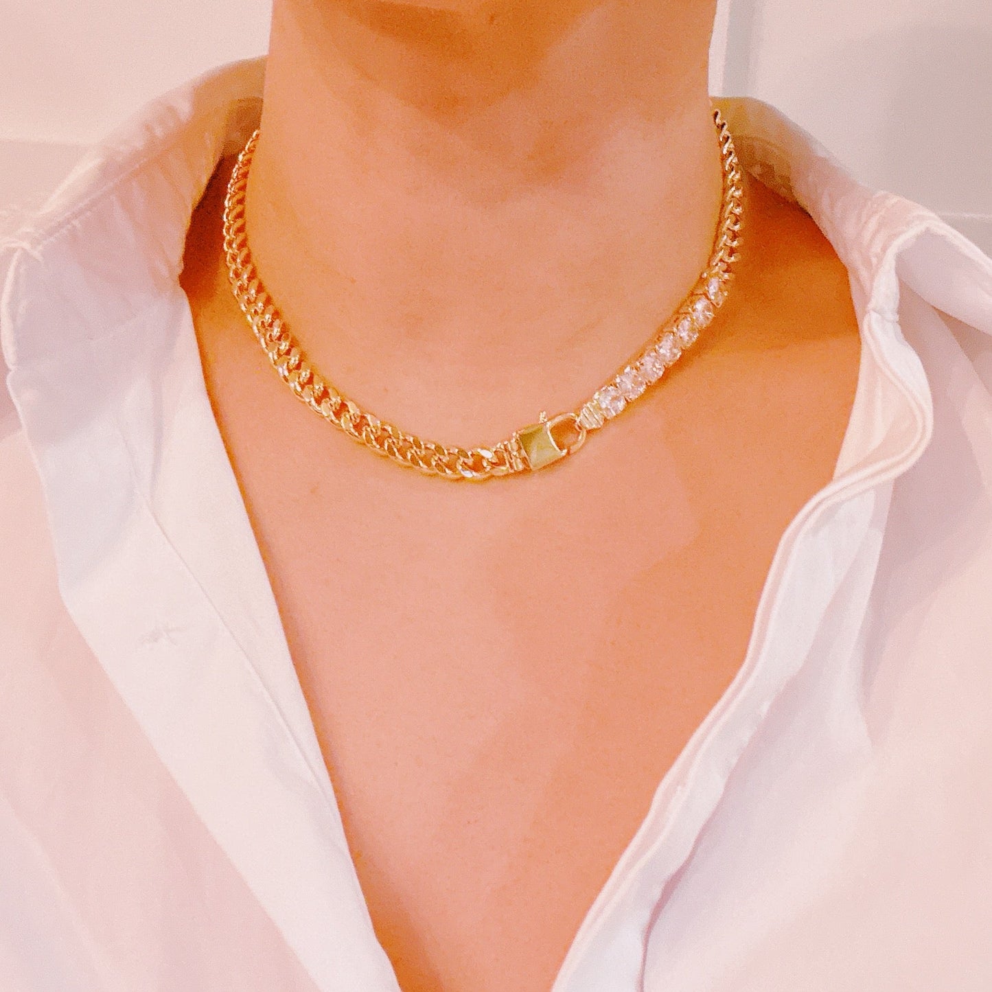 City Glam Chain Necklace - Aaria Tees
