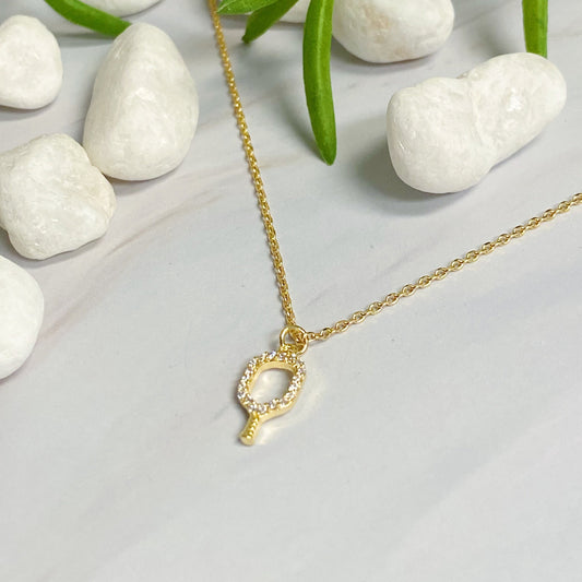 Club Pickleball Dainty Necklace - Aaria Tees