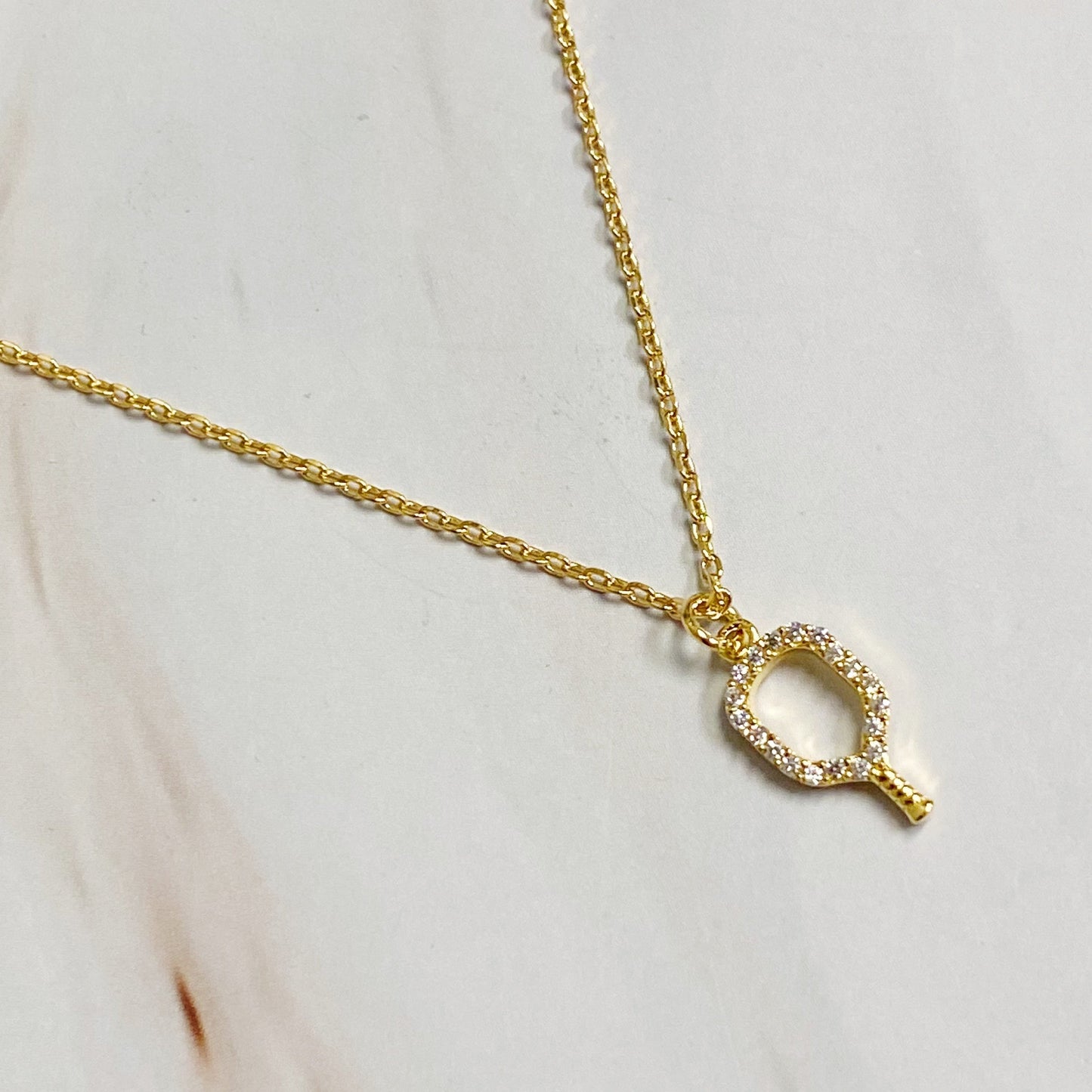 Club Pickleball Dainty Necklace - Aaria Tees