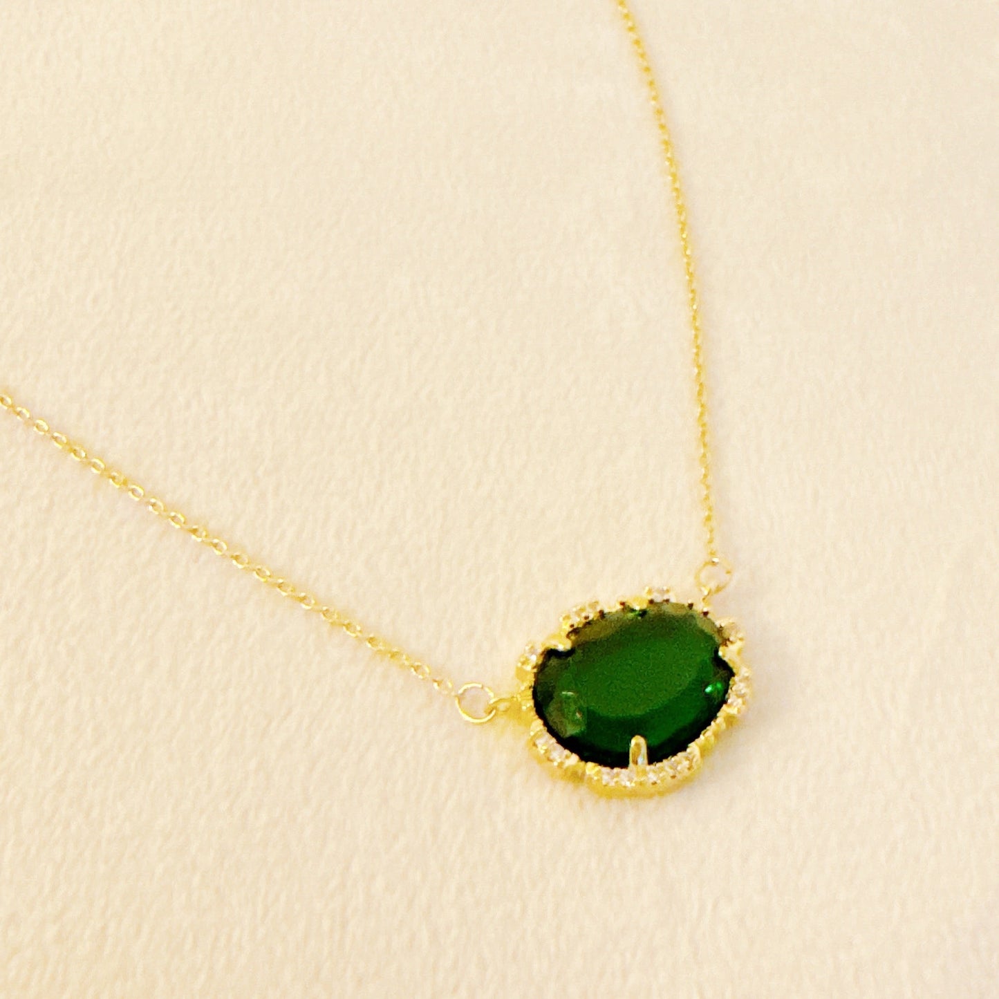 Clustered Glass Jewel Necklace - Aaria Tees