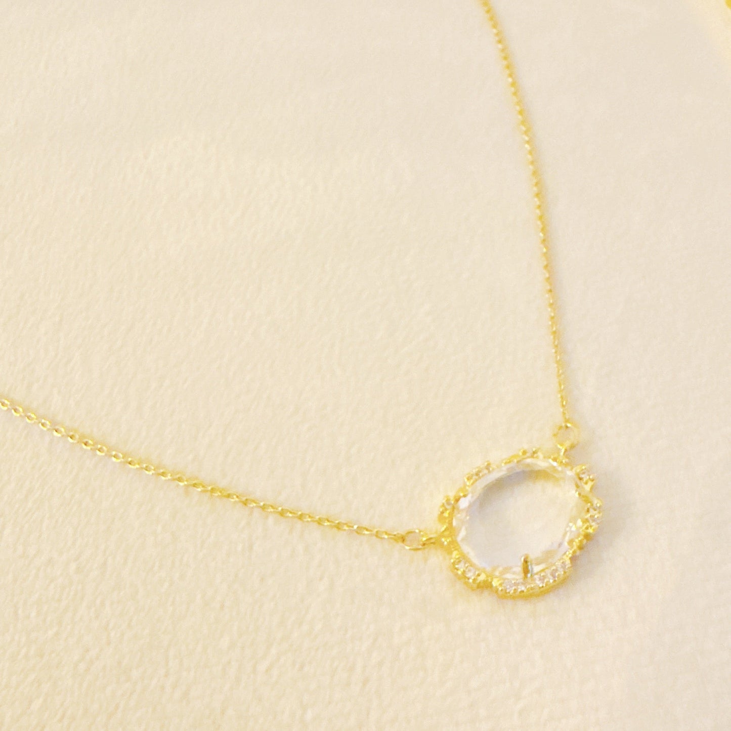 Clustered Glass Jewel Necklace - Aaria Tees