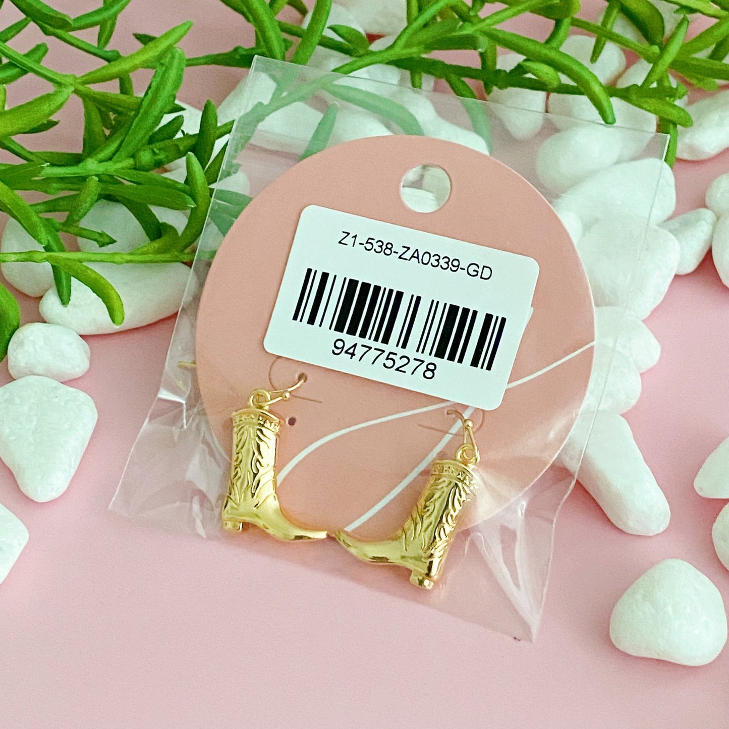 Cowgirl Bootie Dangle Earring - Aaria Tees