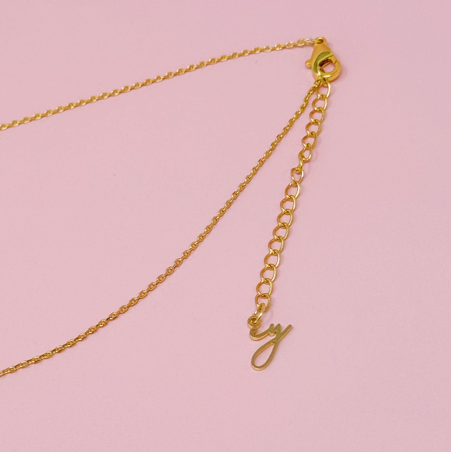 Crystal Bubble Initial Necklace - Aaria Tees
