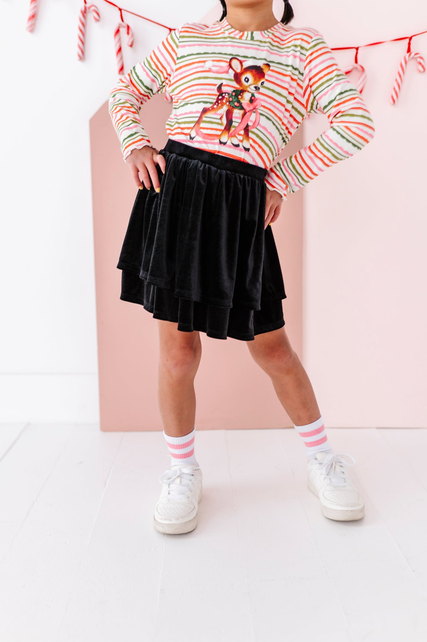 Black Velvet | 2-Tiered SKORT