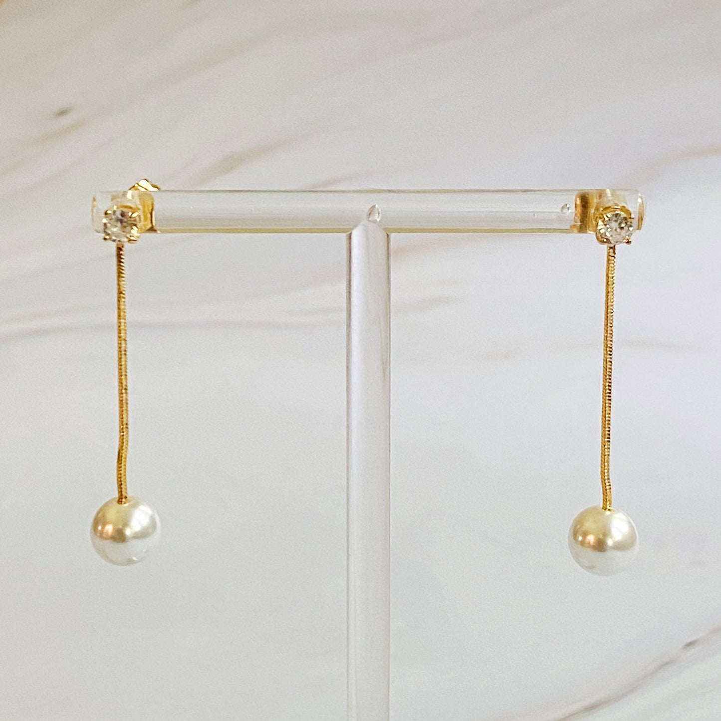 Dangling Pearl Earring - Aaria Tees