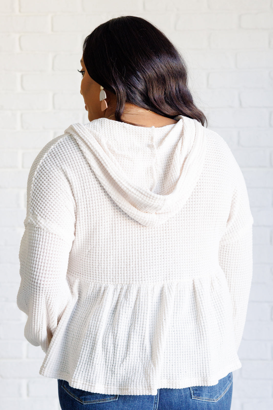 Don't Waffle About Waffle Knit Hoodie (Online Exclusive)