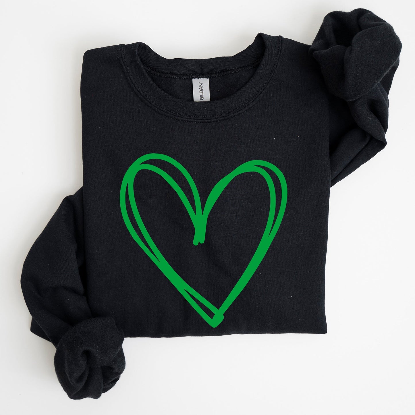 Double Heart, St Patrick's Day Sweatshirt