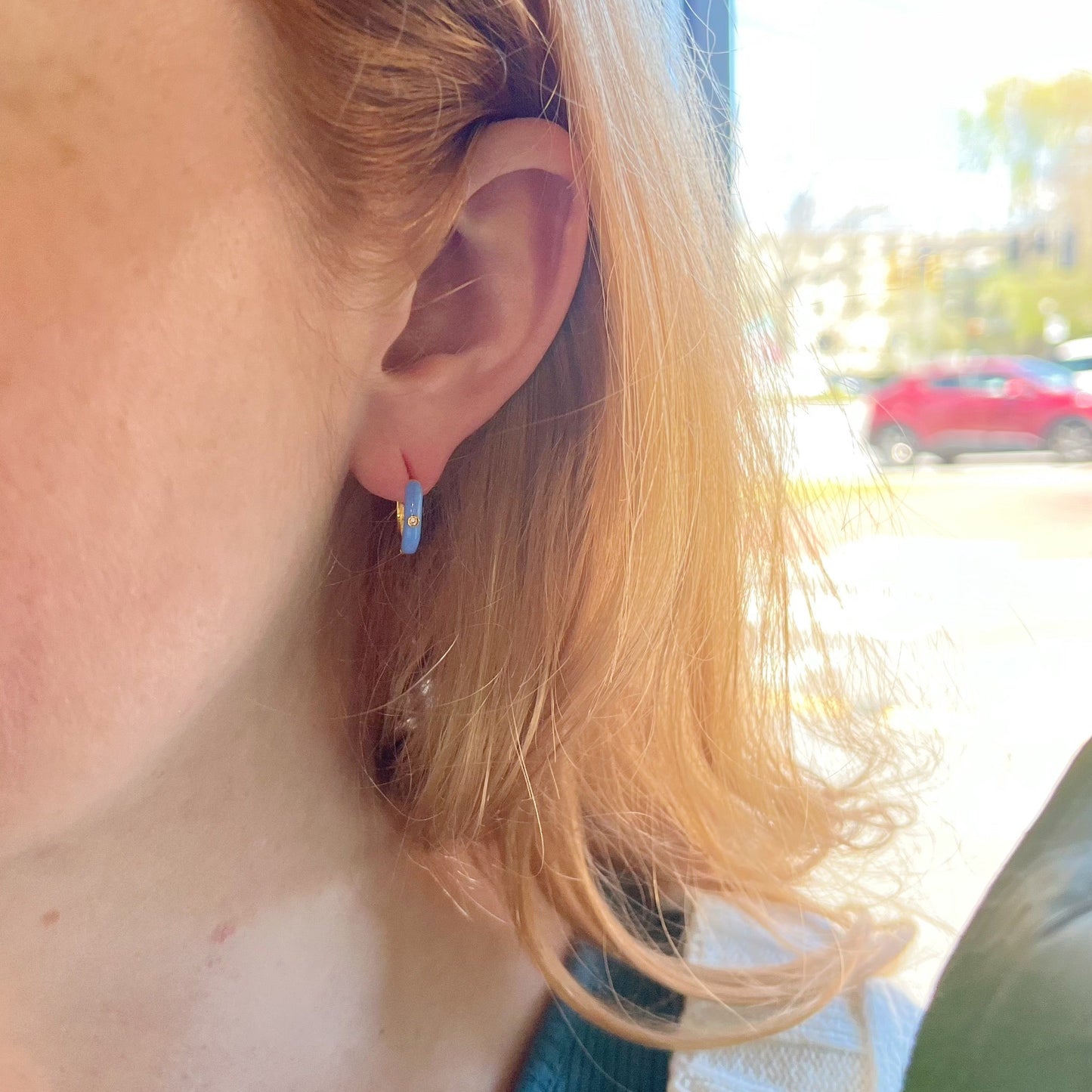 Elise Petit Sterling Silver Hoop Earring - Aaria Tees