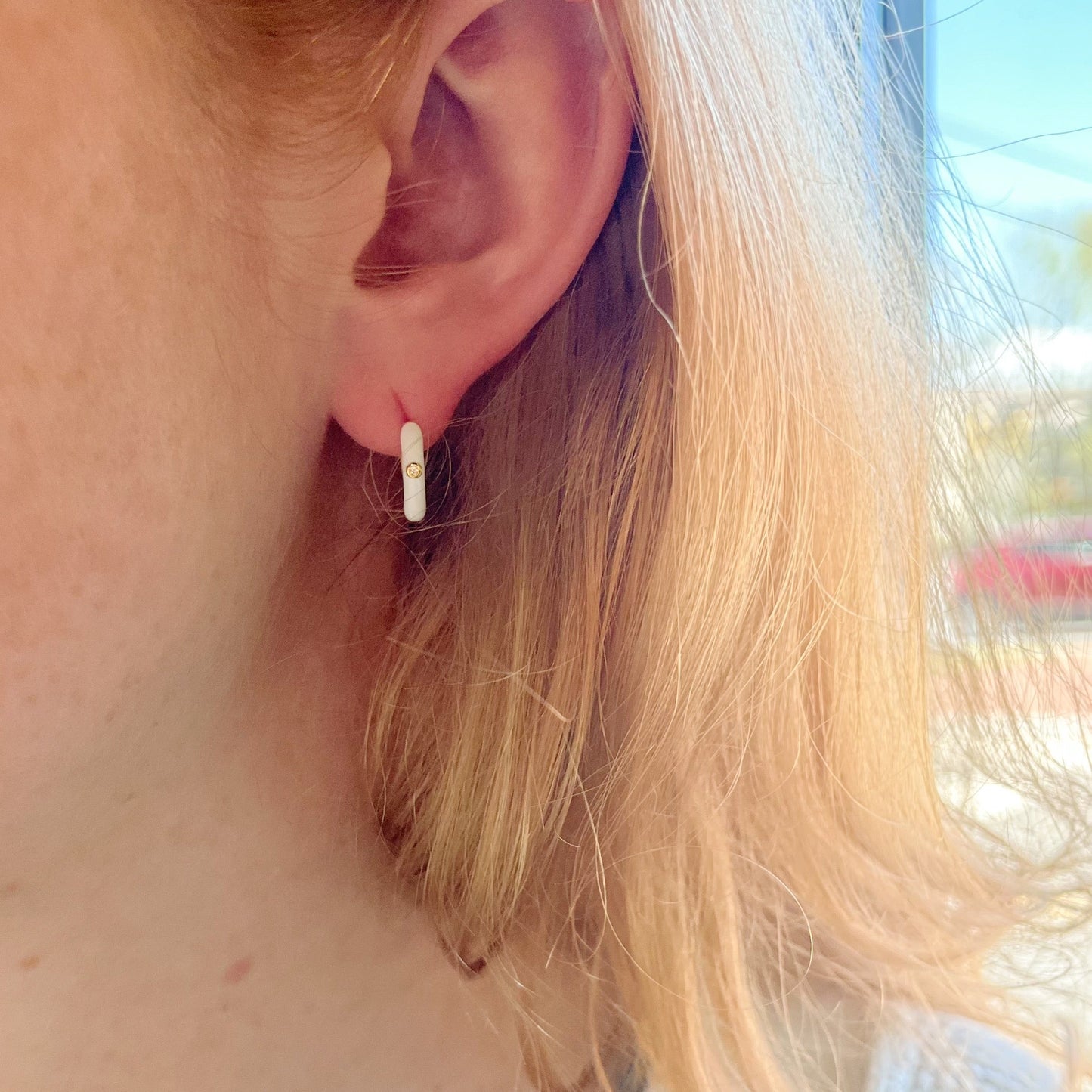 Elise Petit Sterling Silver Hoop Earring - Aaria Tees