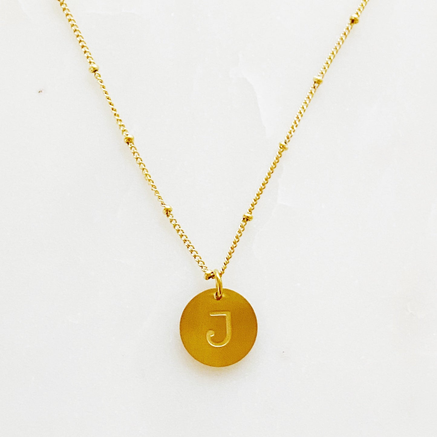 Ellison + Young: Singular Charm Initial Necklace - Aaria Tees