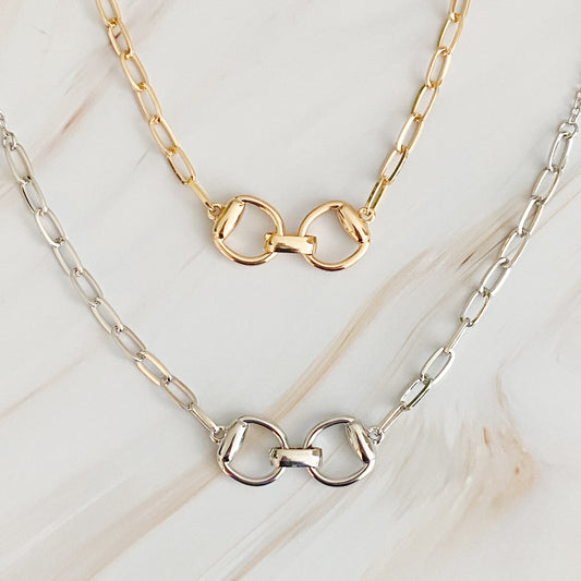 Equestrian Pendant Chain Necklace - Aaria Tees