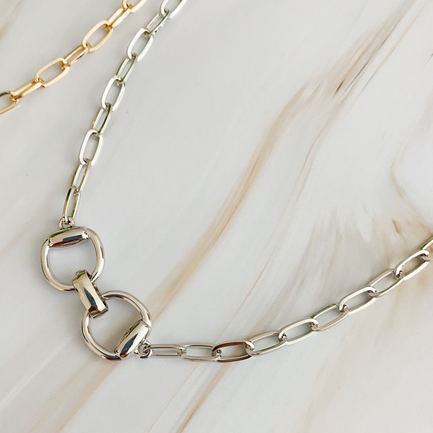 Equestrian Pendant Chain Necklace - Aaria Tees