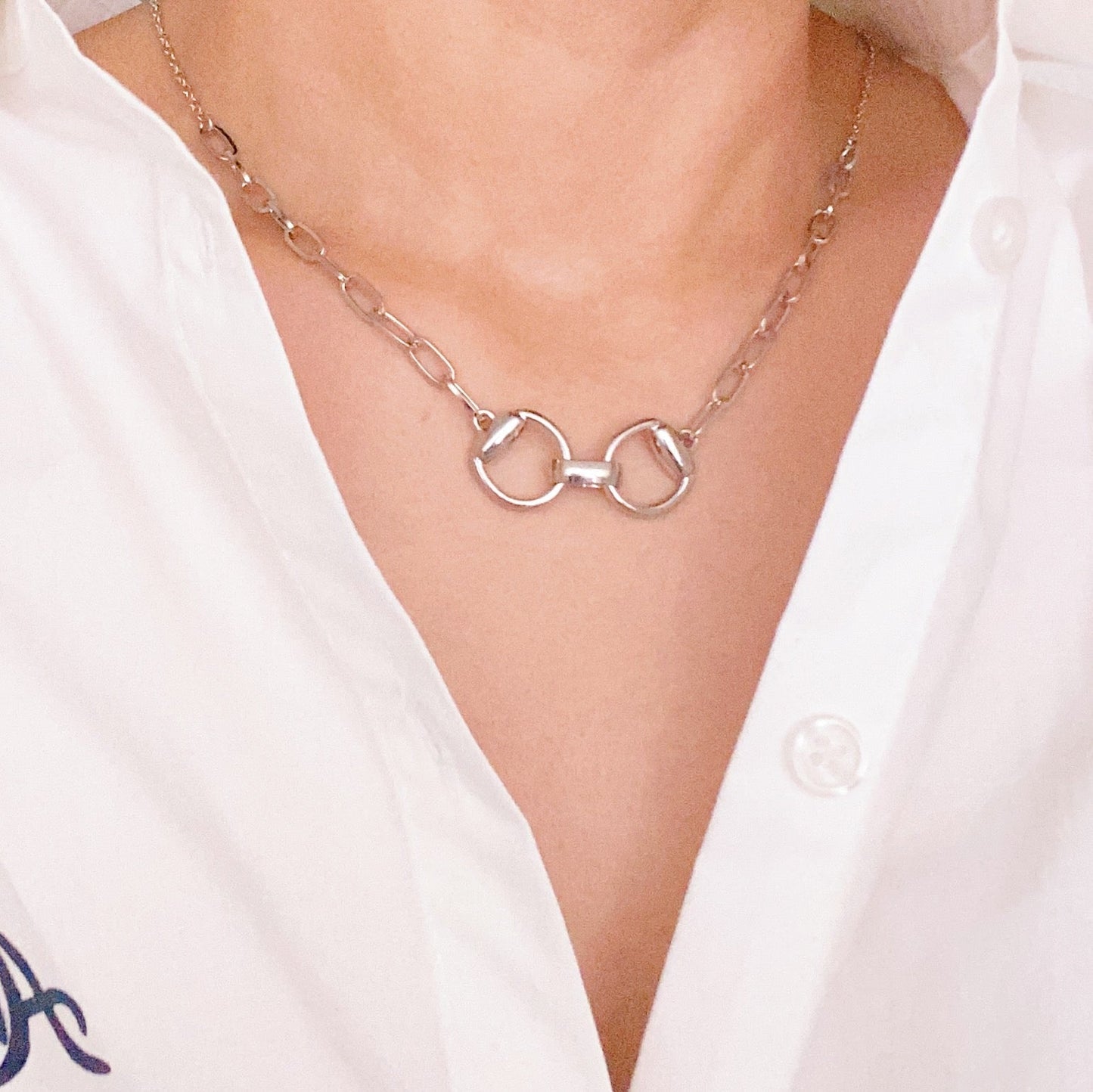 Equestrian Pendant Chain Necklace - Aaria Tees