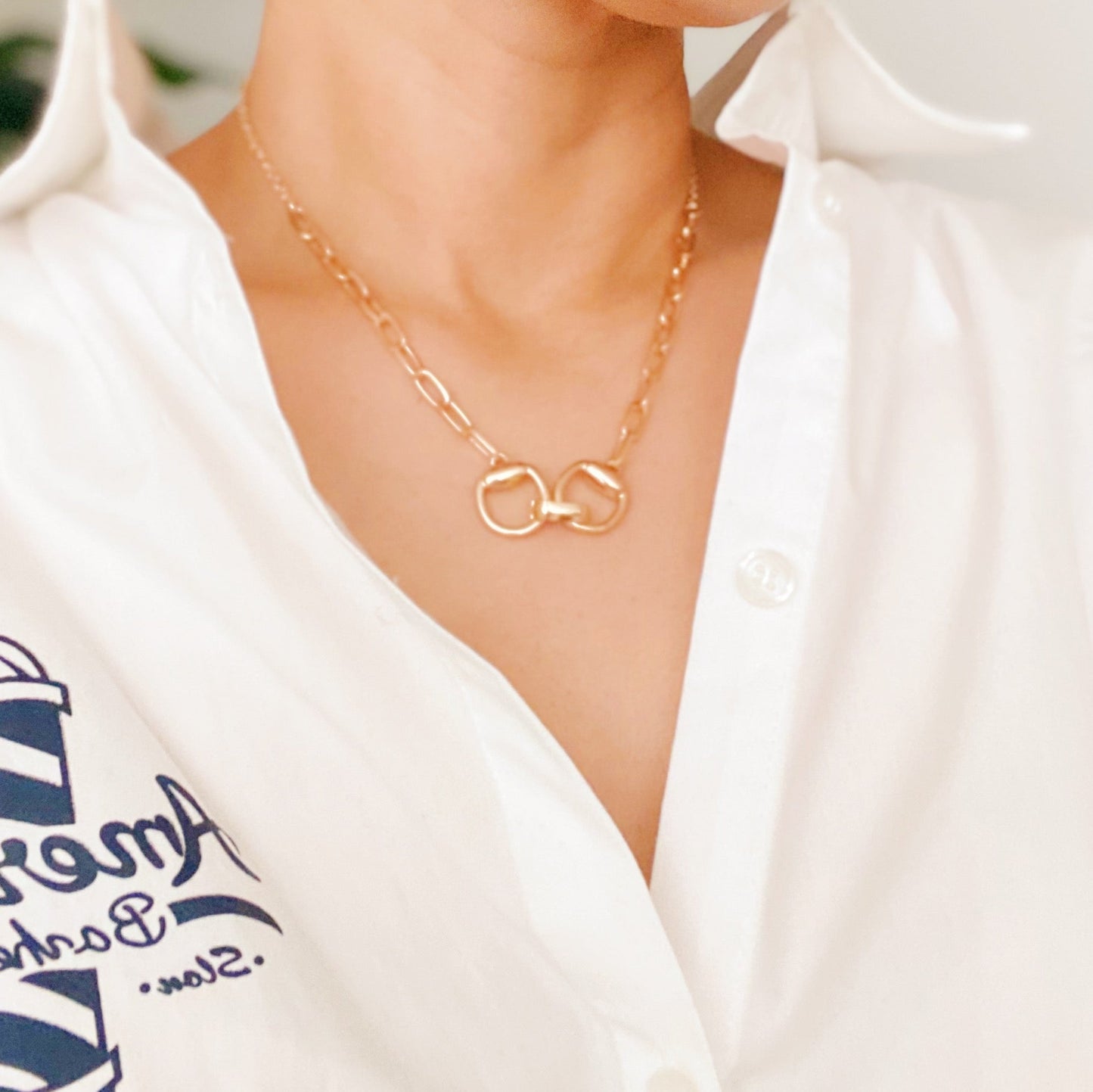 Equestrian Pendant Chain Necklace - Aaria Tees