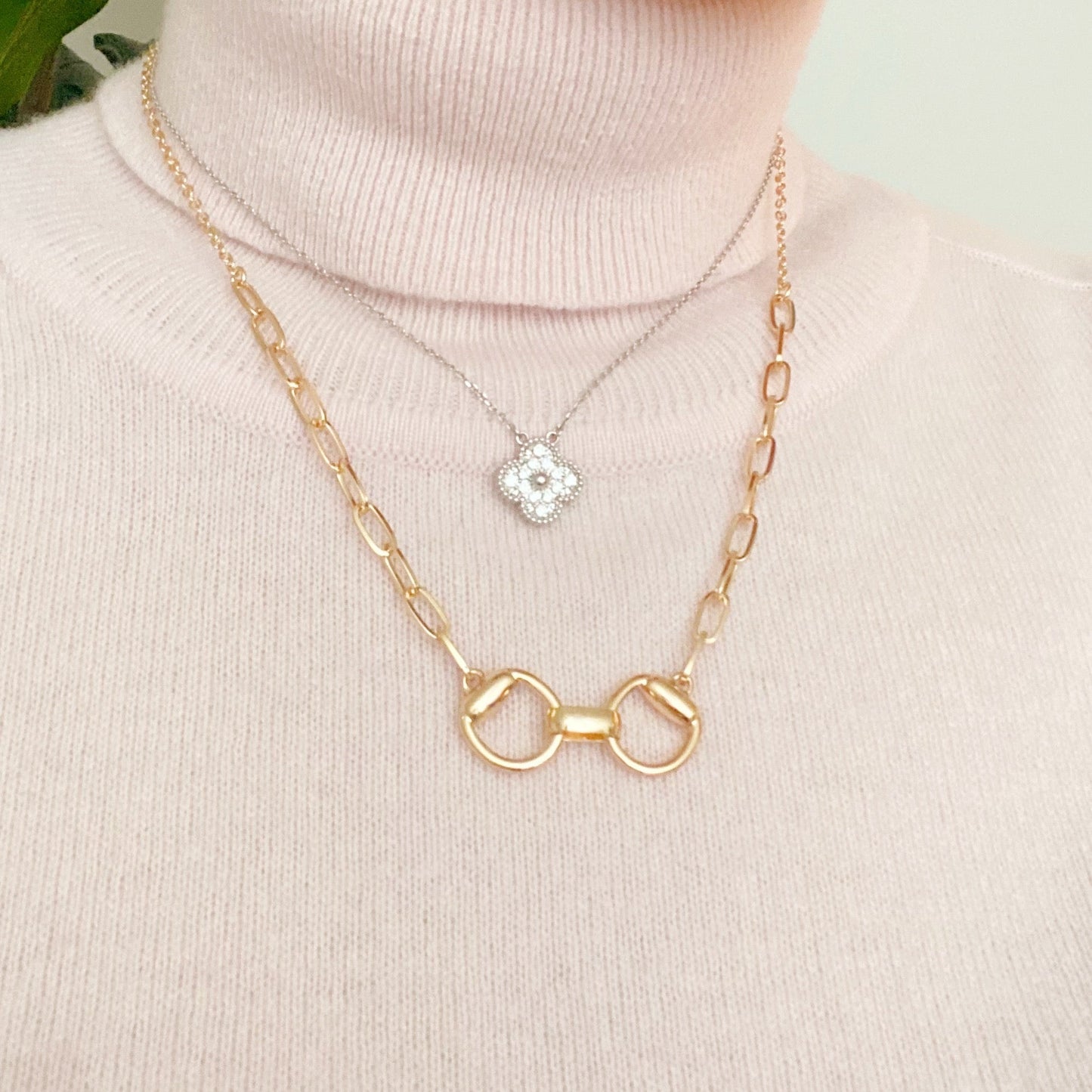 Equestrian Pendant Chain Necklace - Aaria Tees