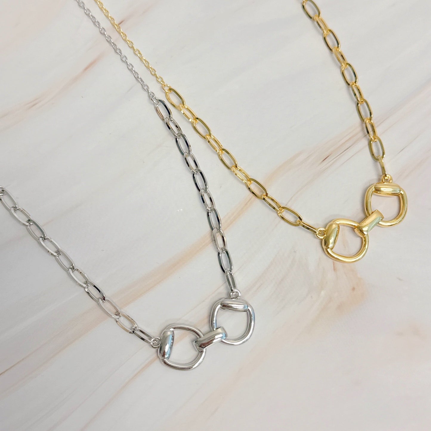 Equestrian Pendant Chain Necklace - Aaria Tees