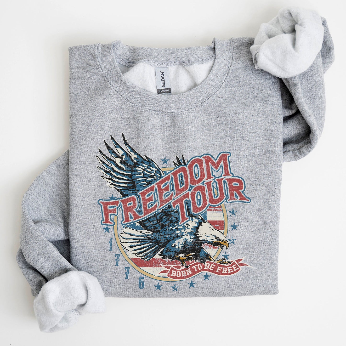 Freedom Tour, America, 1776, Flag, Fighter Jets, Sweatshirt