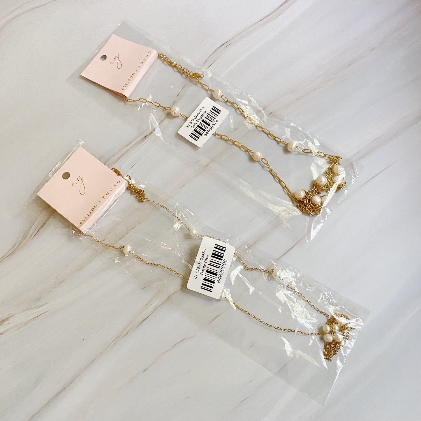Freshwater Pearl Long Chain Necklace - Aaria Tees