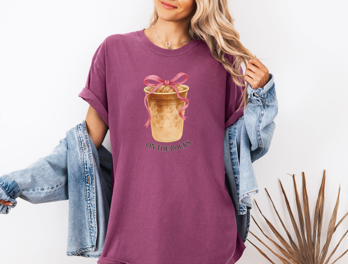 On the Rock Iced Latte Coffee Garment Dyed T Shirt