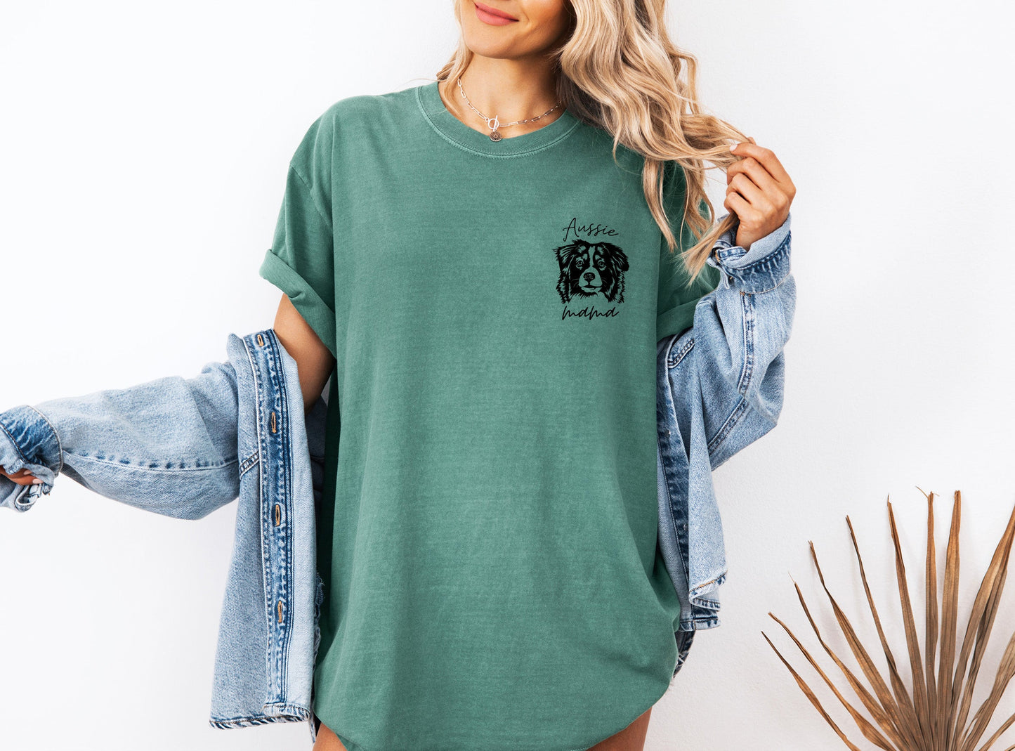 Aussie Australian Shepherd Dog Mom Comfort Colors T Shirt