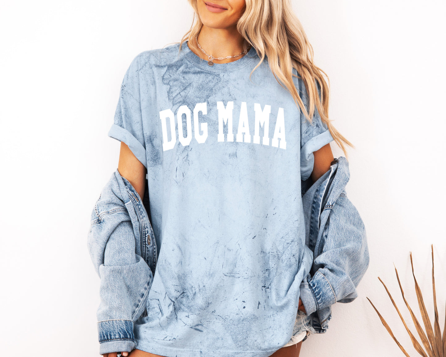 Dog Mama Comfort Colors Garment Dyed T Shirt (Condensed Font)