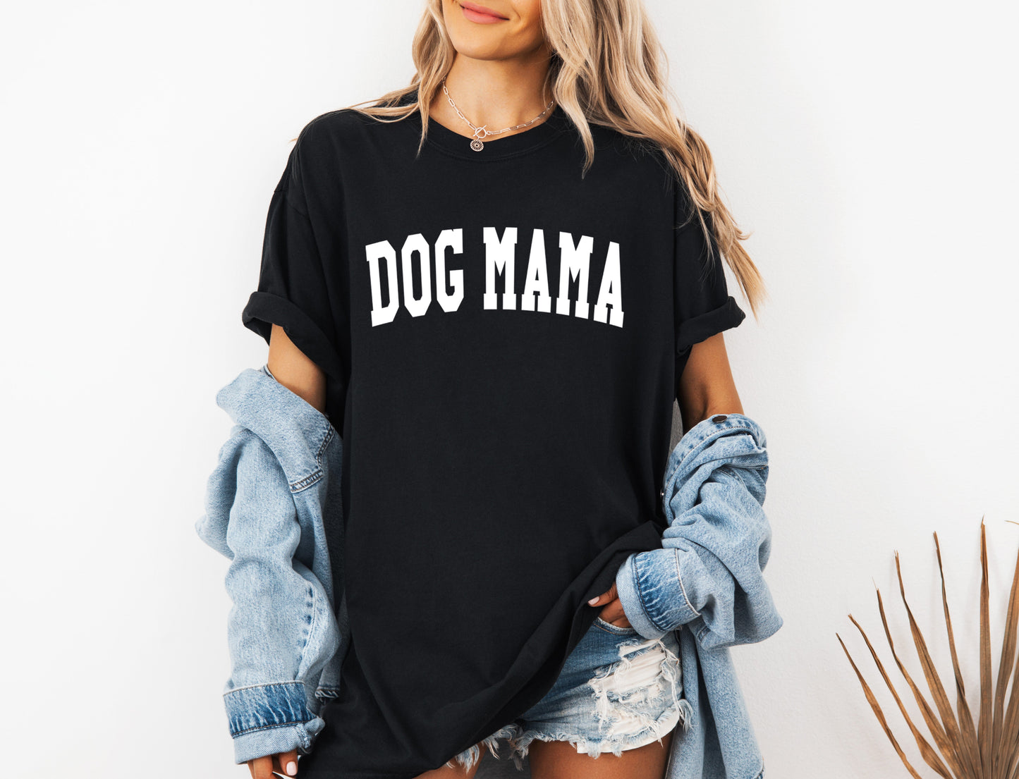 Dog Mama Comfort Colors Garment Dyed T Shirt (Condensed Font)