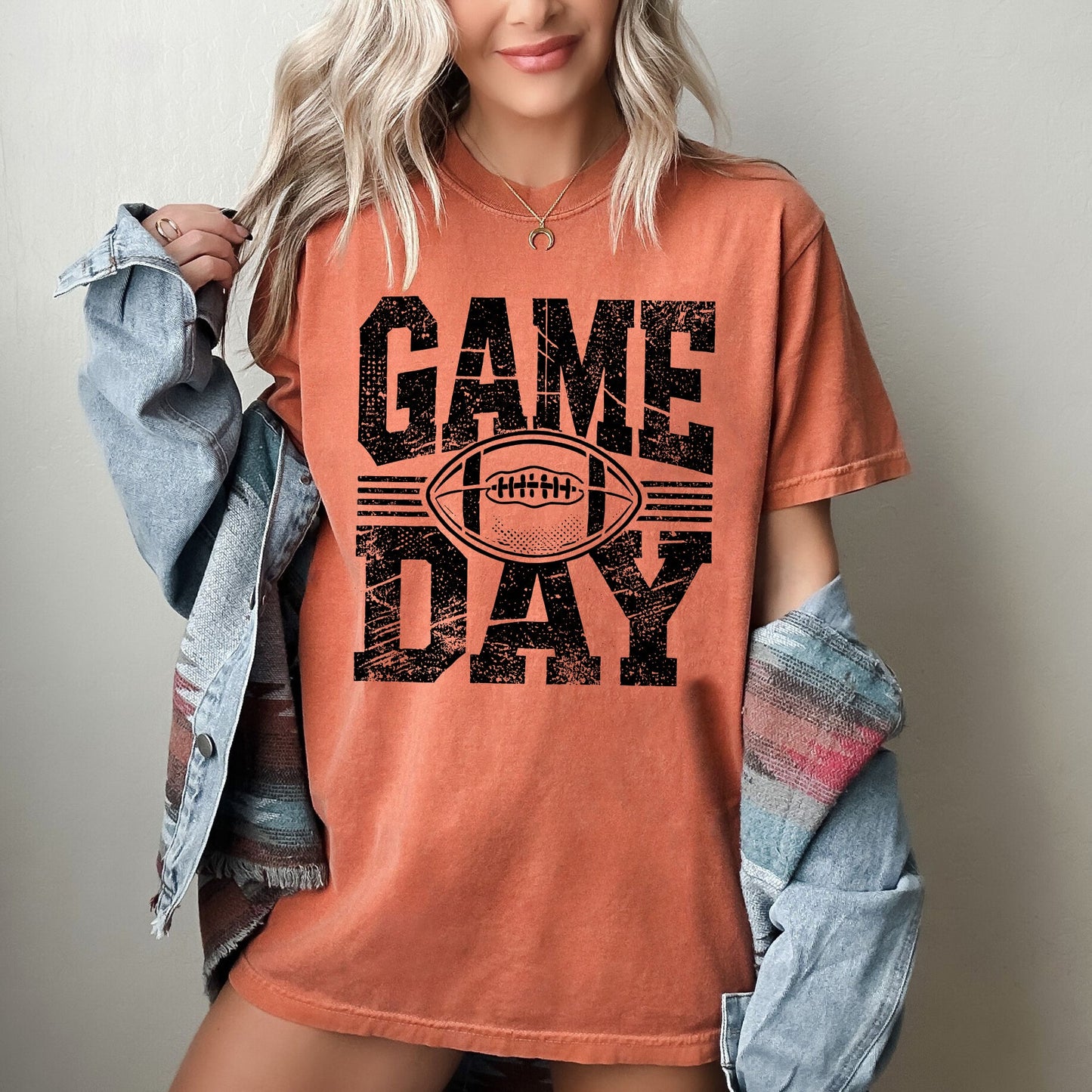 Game Day, Varsity, Football, Sports, Big Game, Touchdown, Tailgate Party Tshirt Comfort Colors T-Shirt