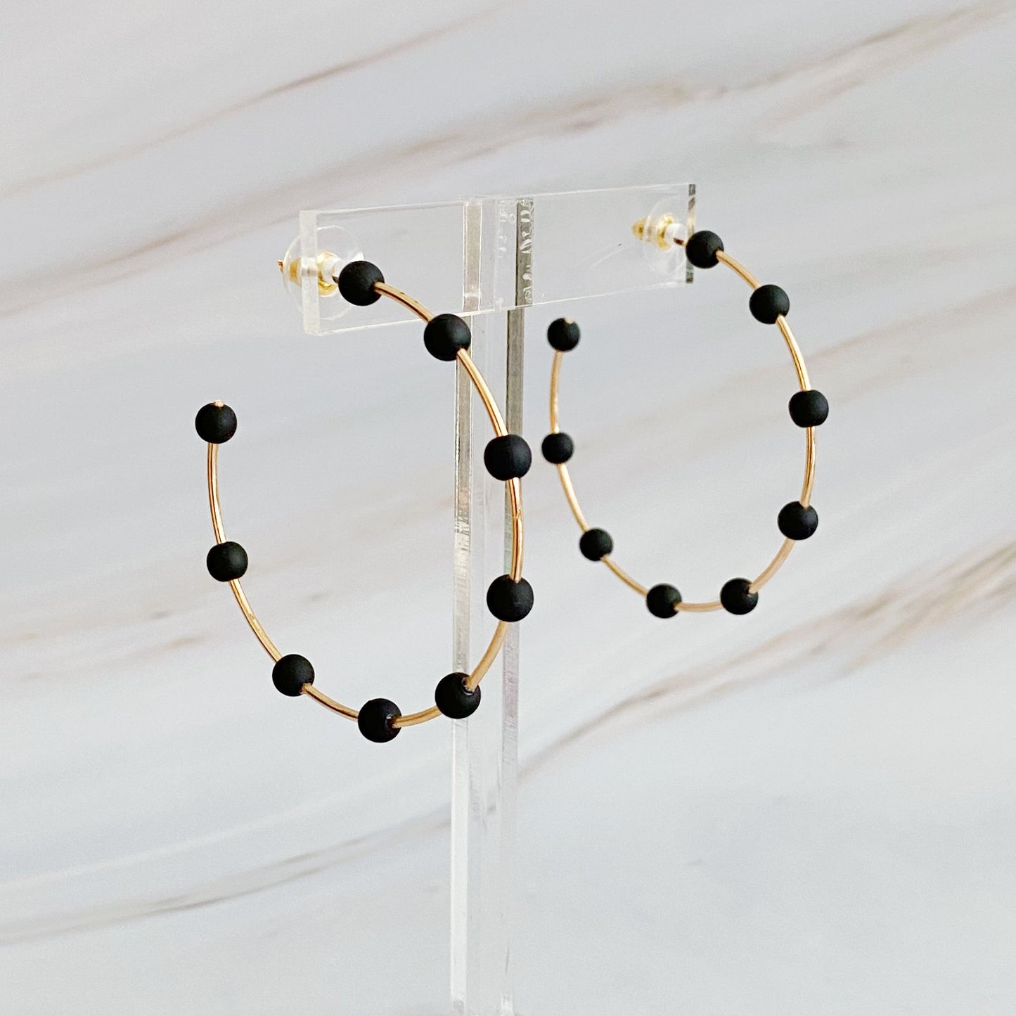 Games On Cloud Nine Hoop Earrings - Aaria Tees