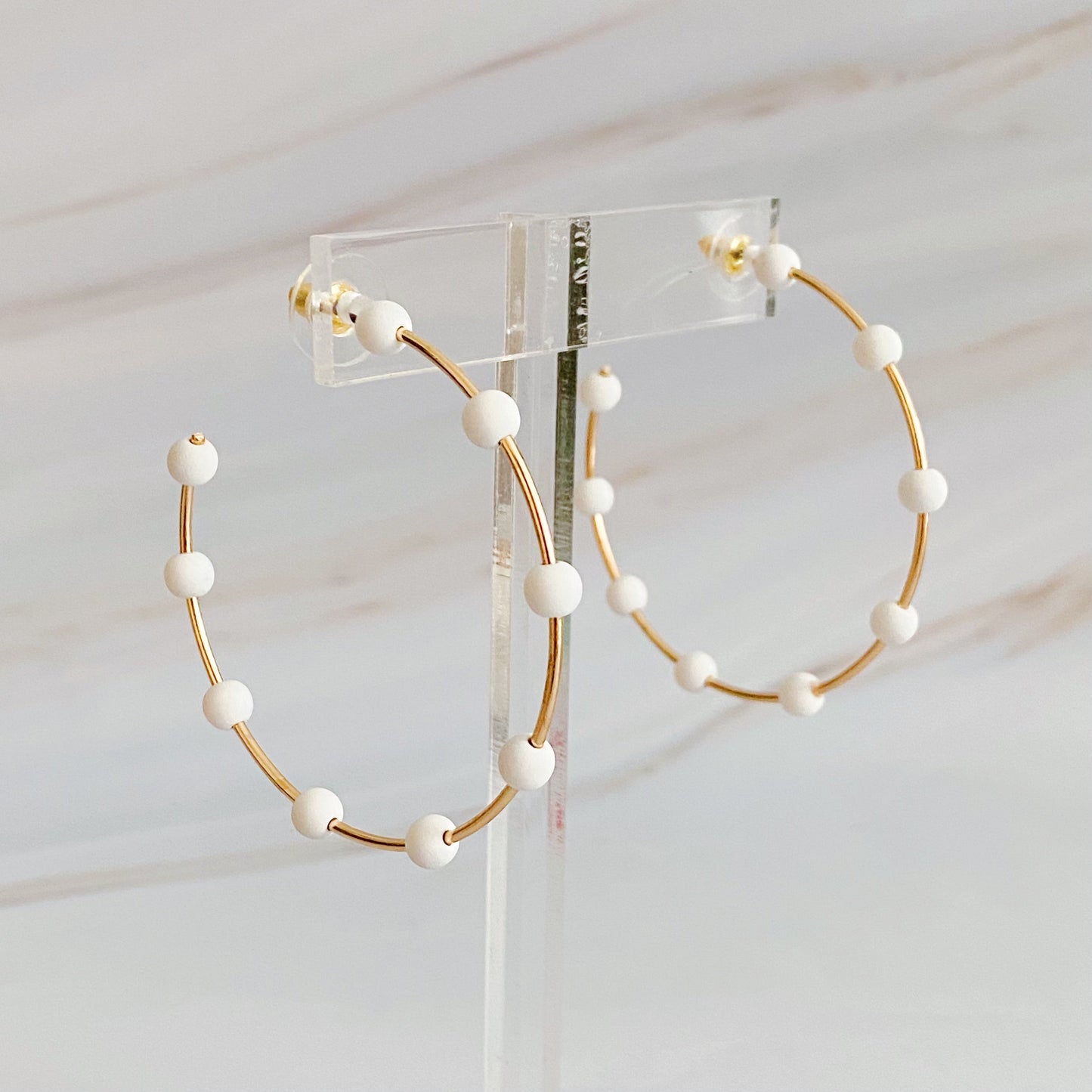 Games On Cloud Nine Hoop Earrings - Aaria Tees