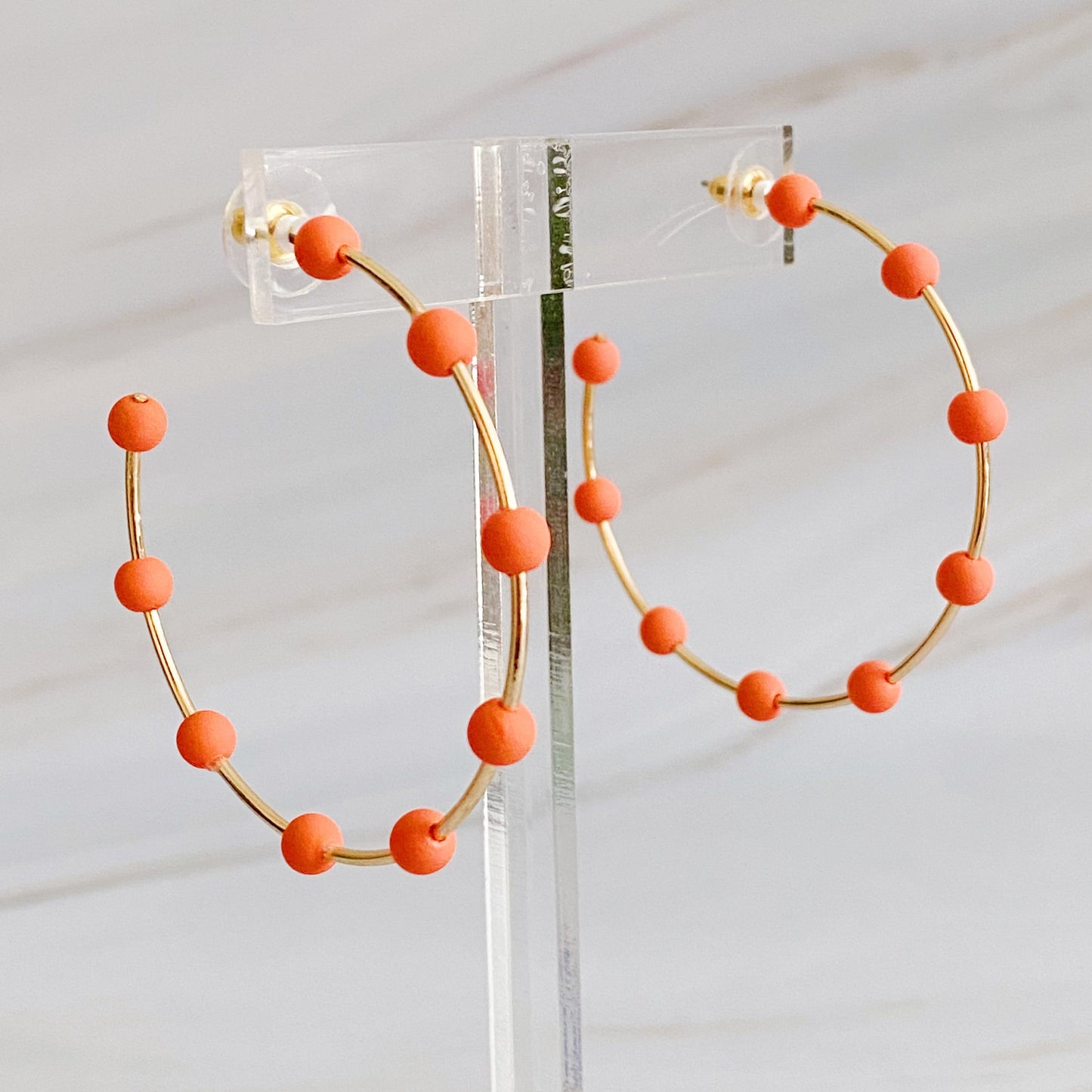 Games On Cloud Nine Hoop Earrings - Aaria Tees