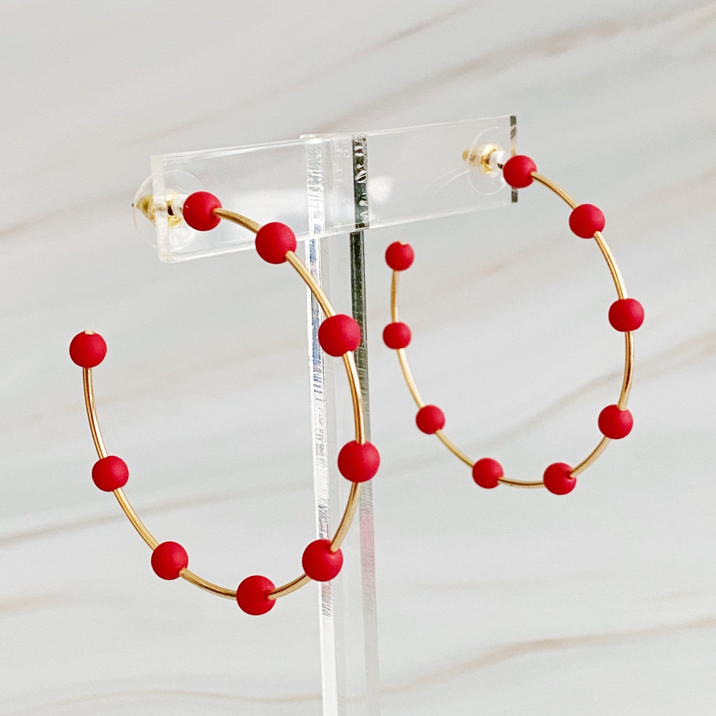 Games On Cloud Nine Hoop Earrings - Aaria Tees