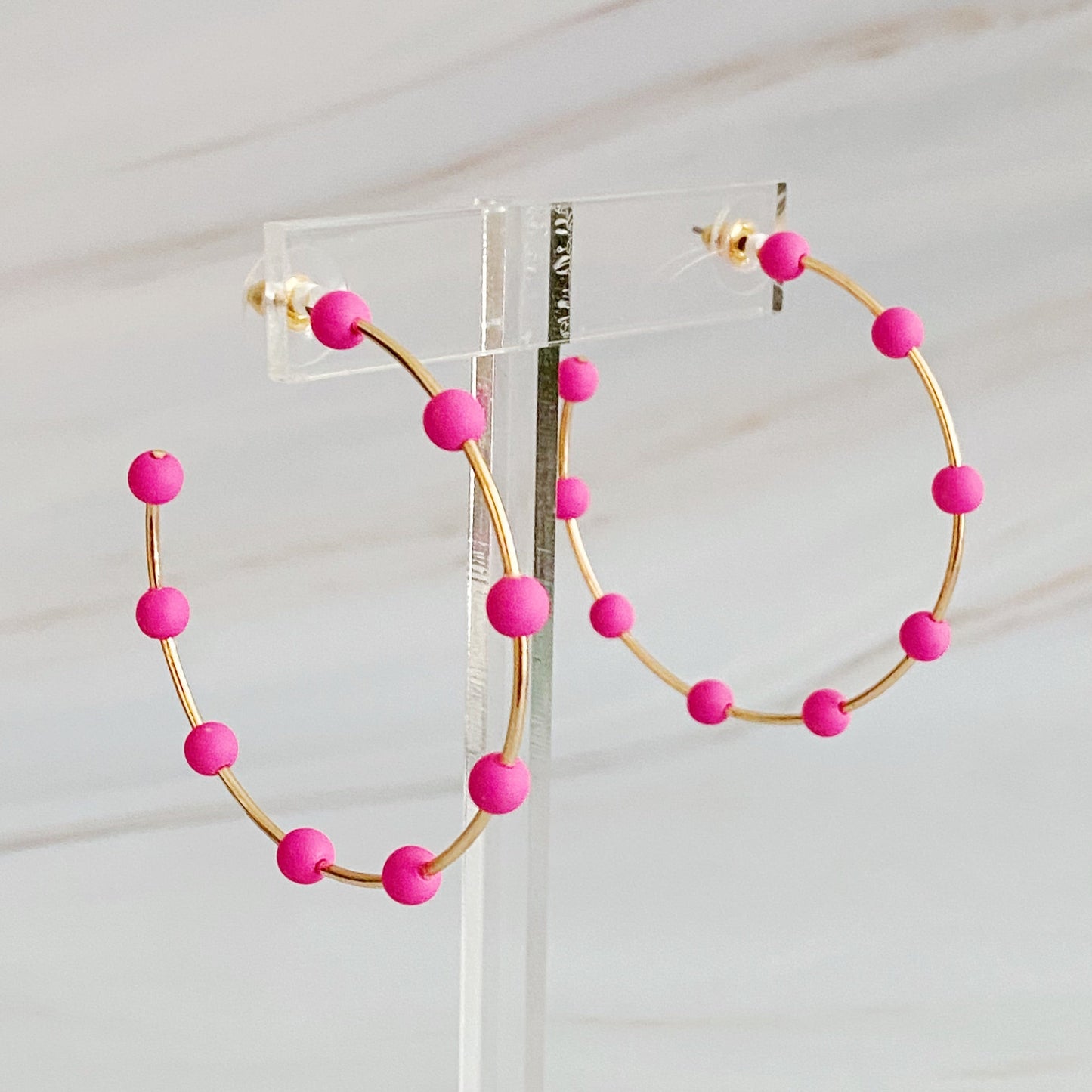 Games On Cloud Nine Hoop Earrings - Aaria Tees