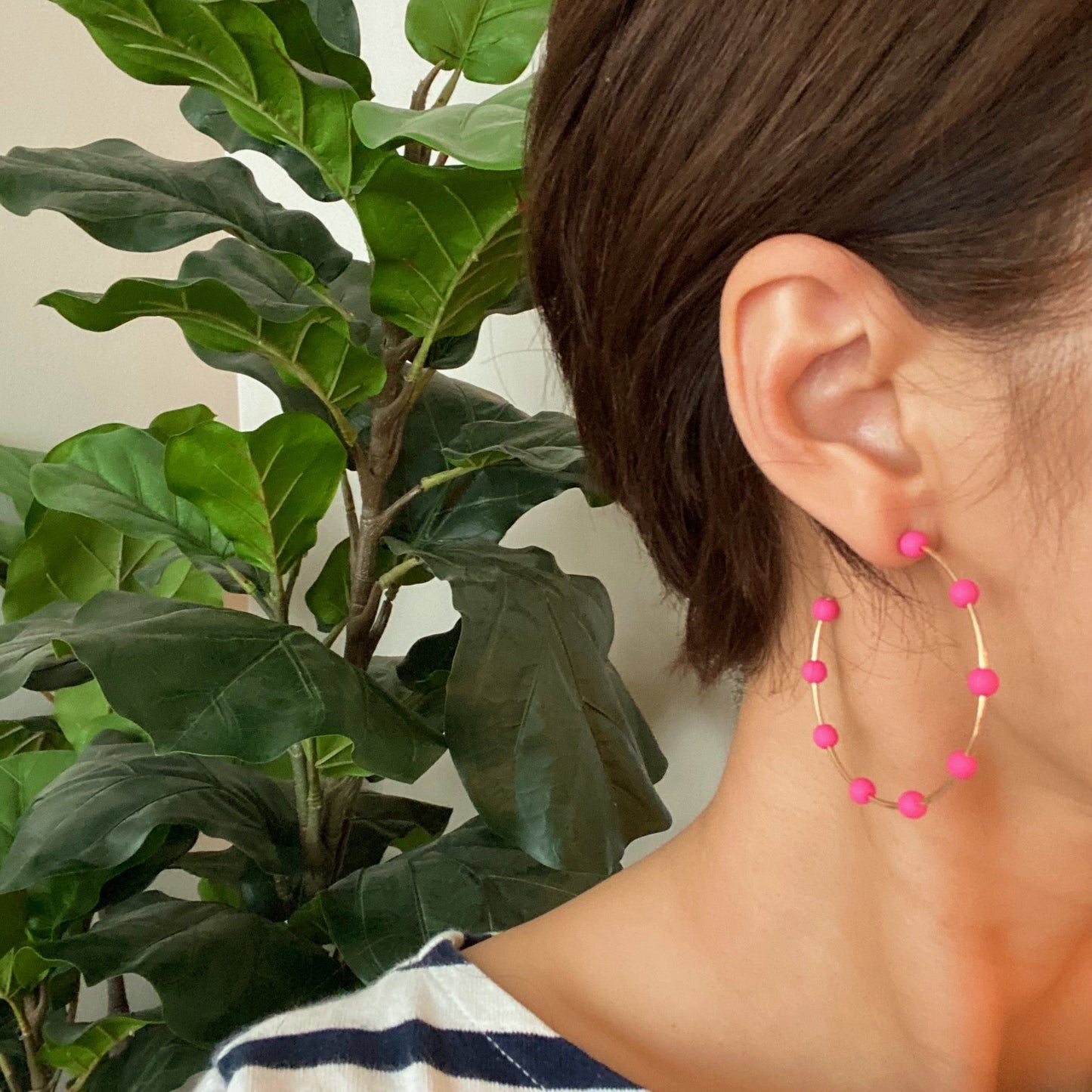 Games On Cloud Nine Hoop Earrings - Aaria Tees