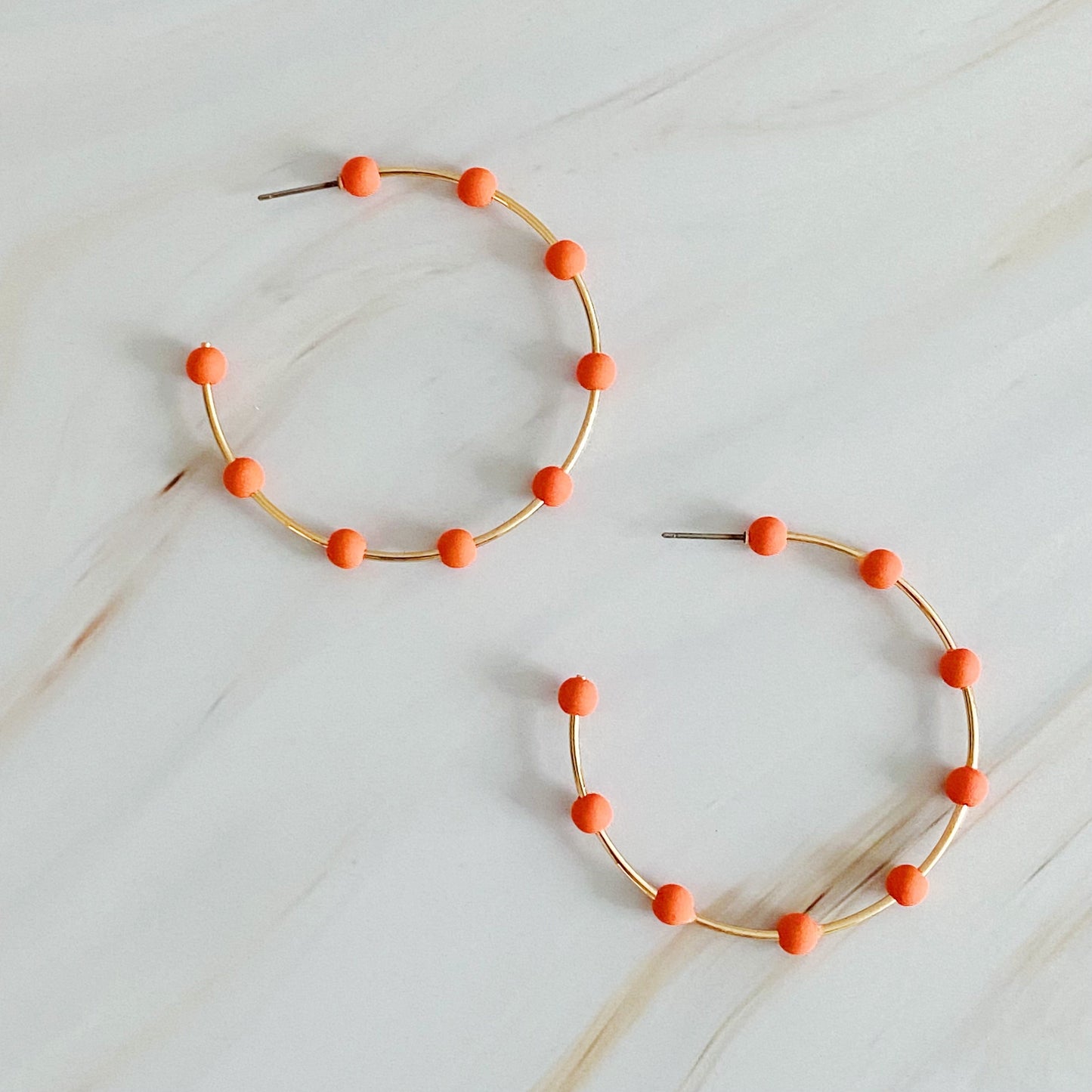 Games On Cloud Nine Hoop Earrings - Aaria Tees