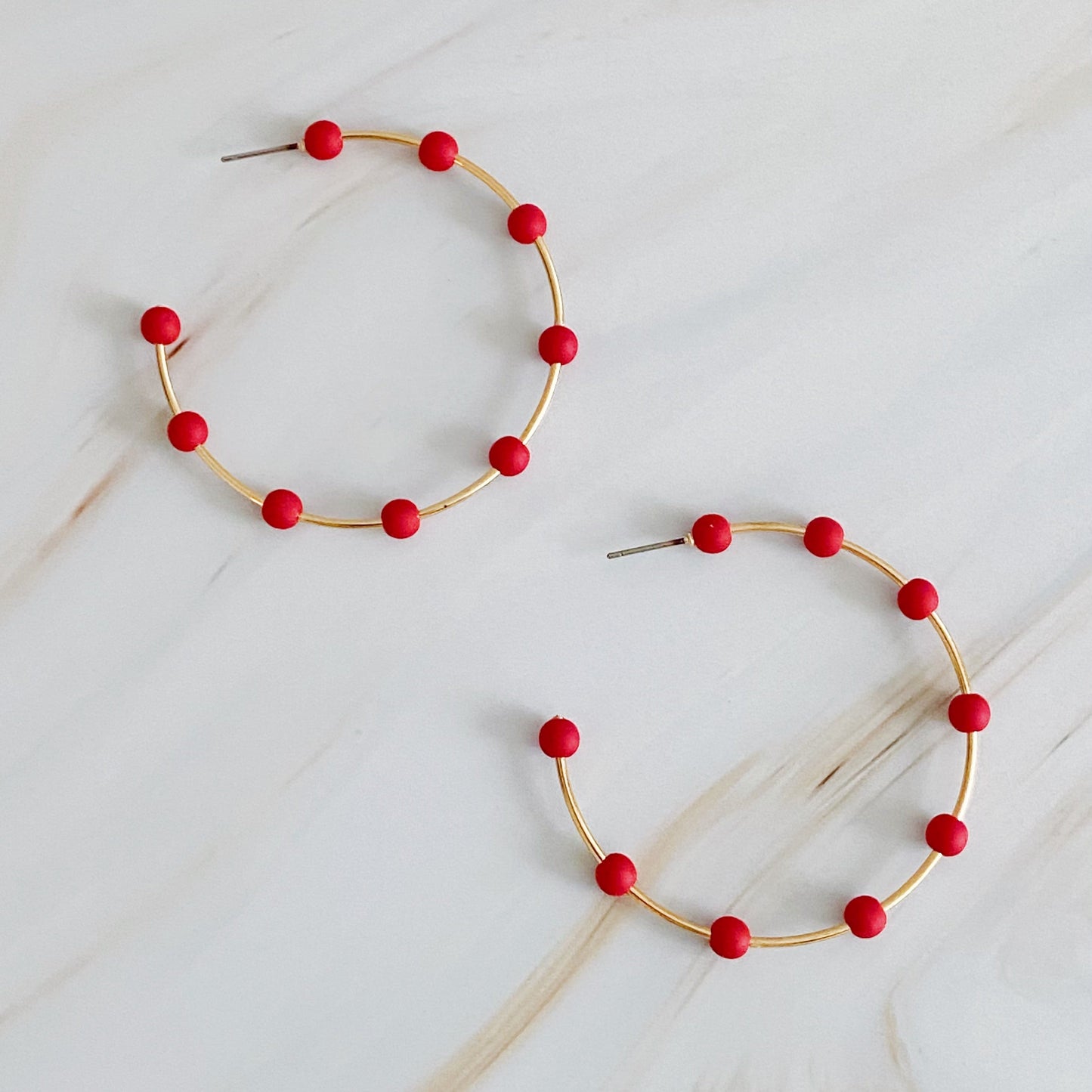 Games On Cloud Nine Hoop Earrings - Aaria Tees