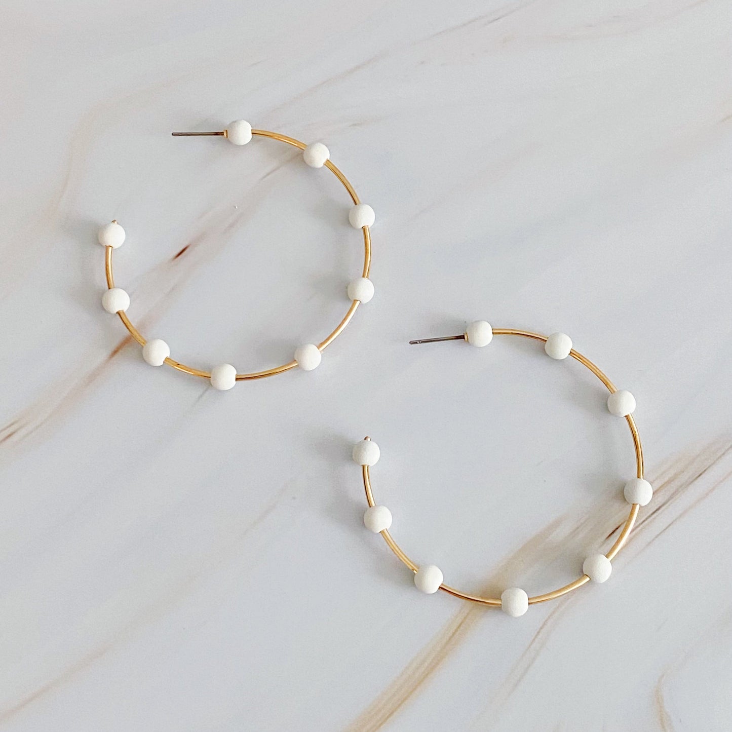 Games On Cloud Nine Hoop Earrings - Aaria Tees